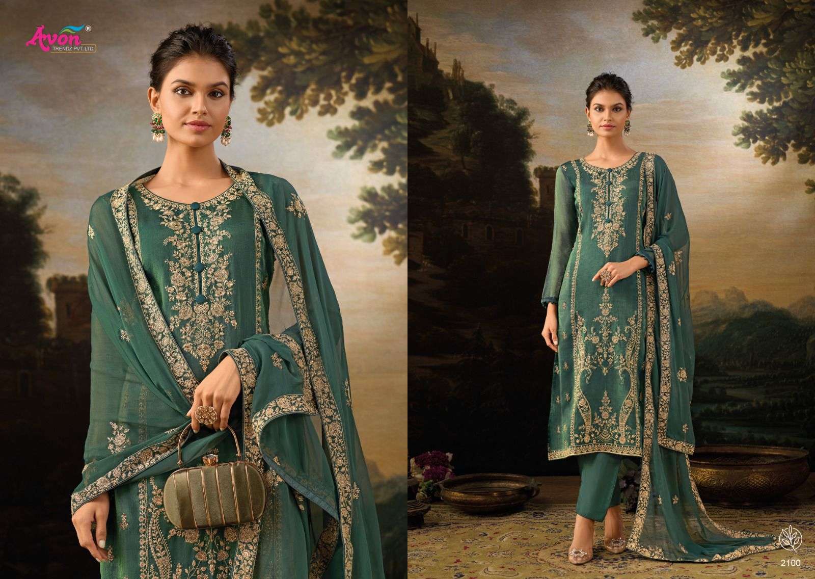 maira by avon trendz heavy deaigner party wear dress material catalogue wholesale collection surat gujarat 