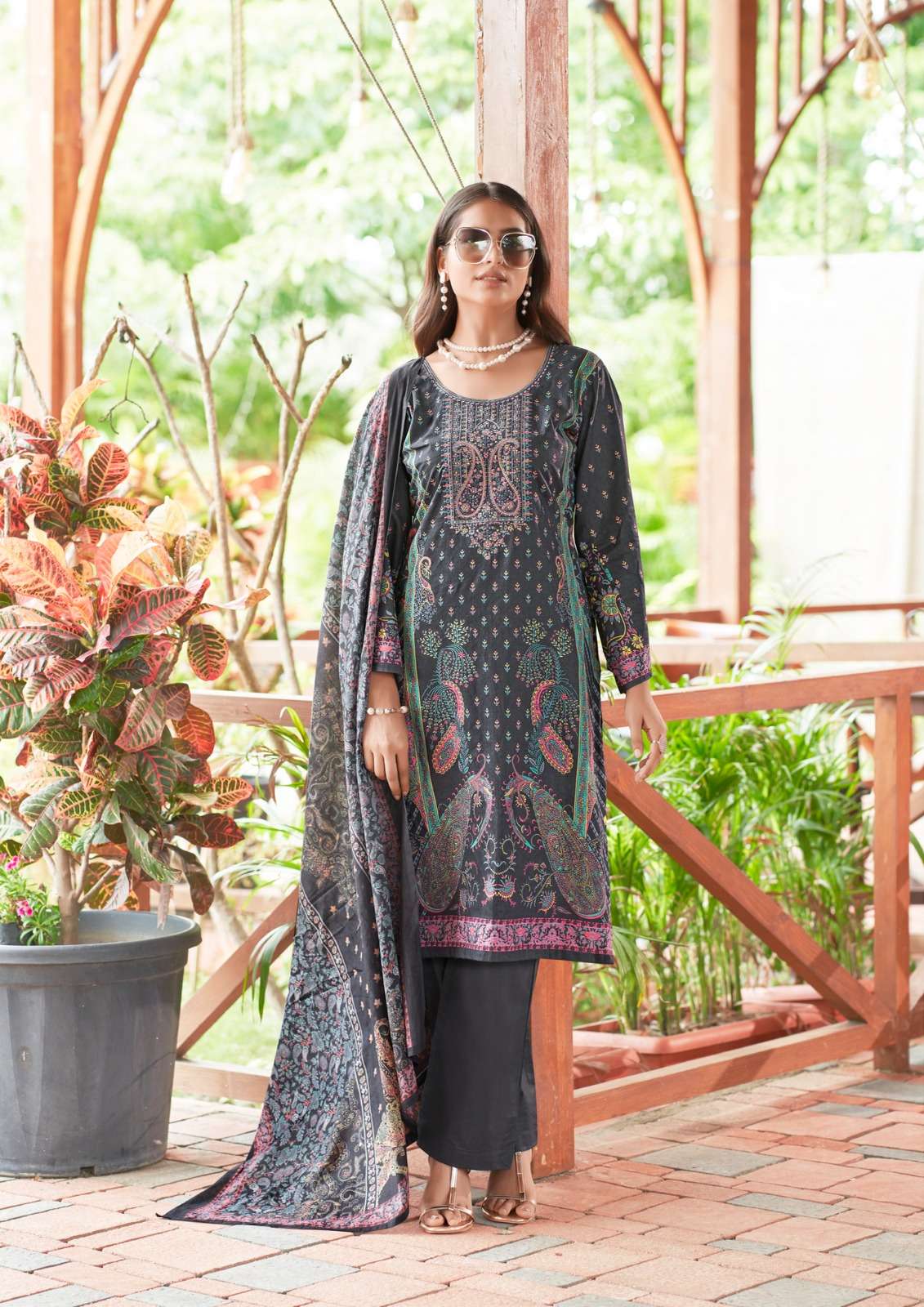 naira b by yashika trends 1001-1008 series heavy cotton designer dress material catalogue wholesale collection surat gujarat