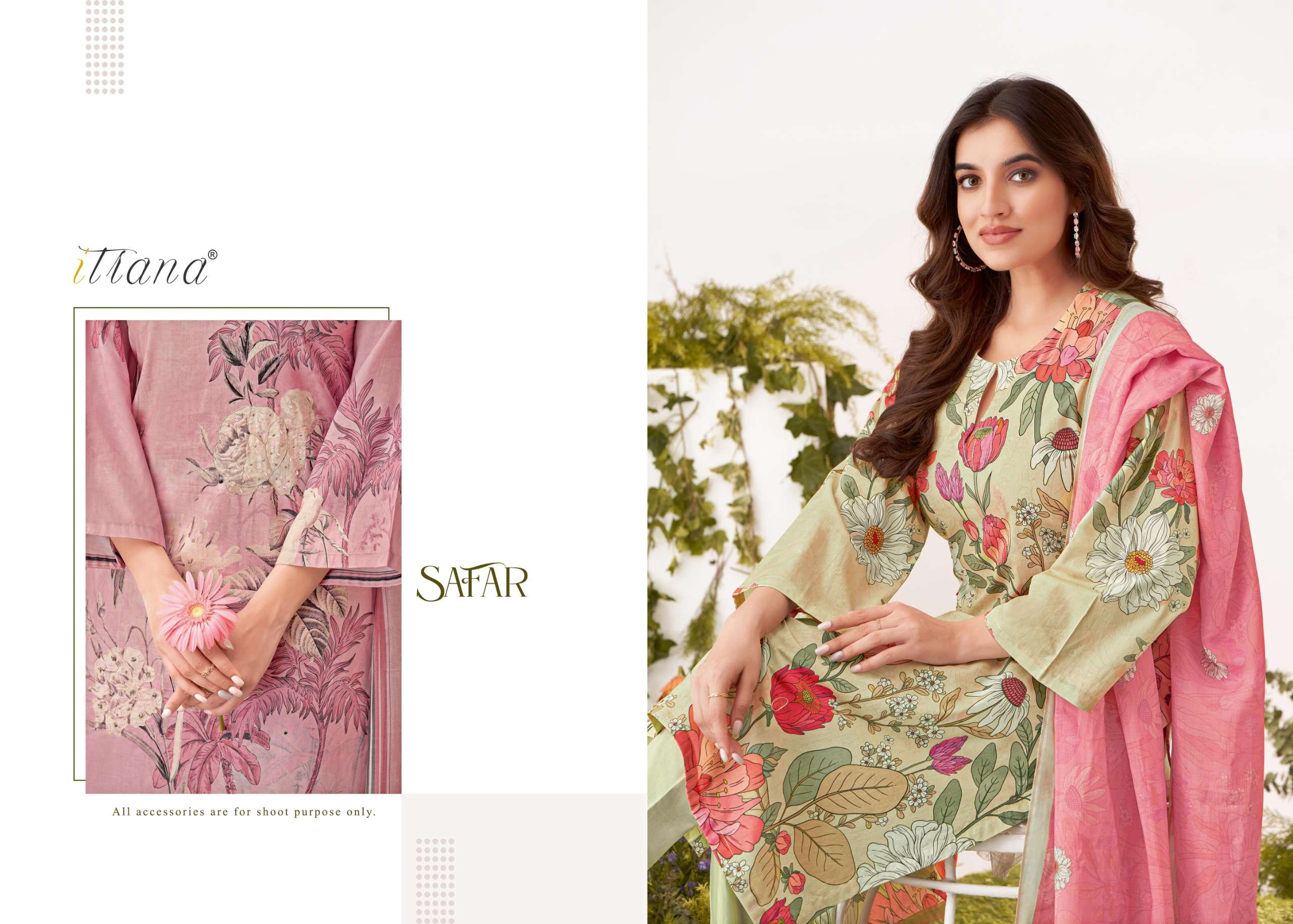 safar by itrana printed and handwork dress material catalogue online supplier surat gujarat 