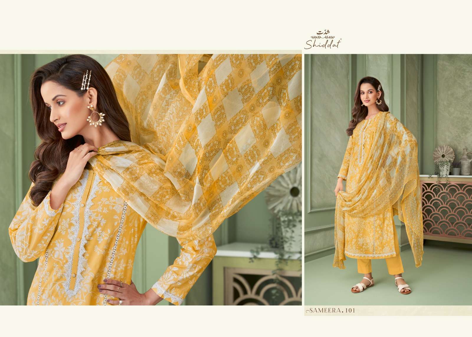 sameera by shiddat 101-110 series printed designer salwar kameez catalogue online best rate surat gujarat 