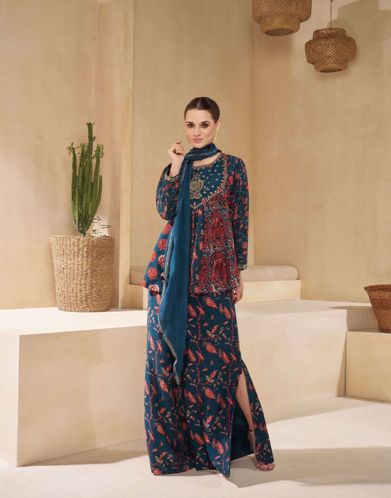 sayuri chakori 5534-5537 series designer pure muslin real chinon silk free size catalogue wholesale dealer 
