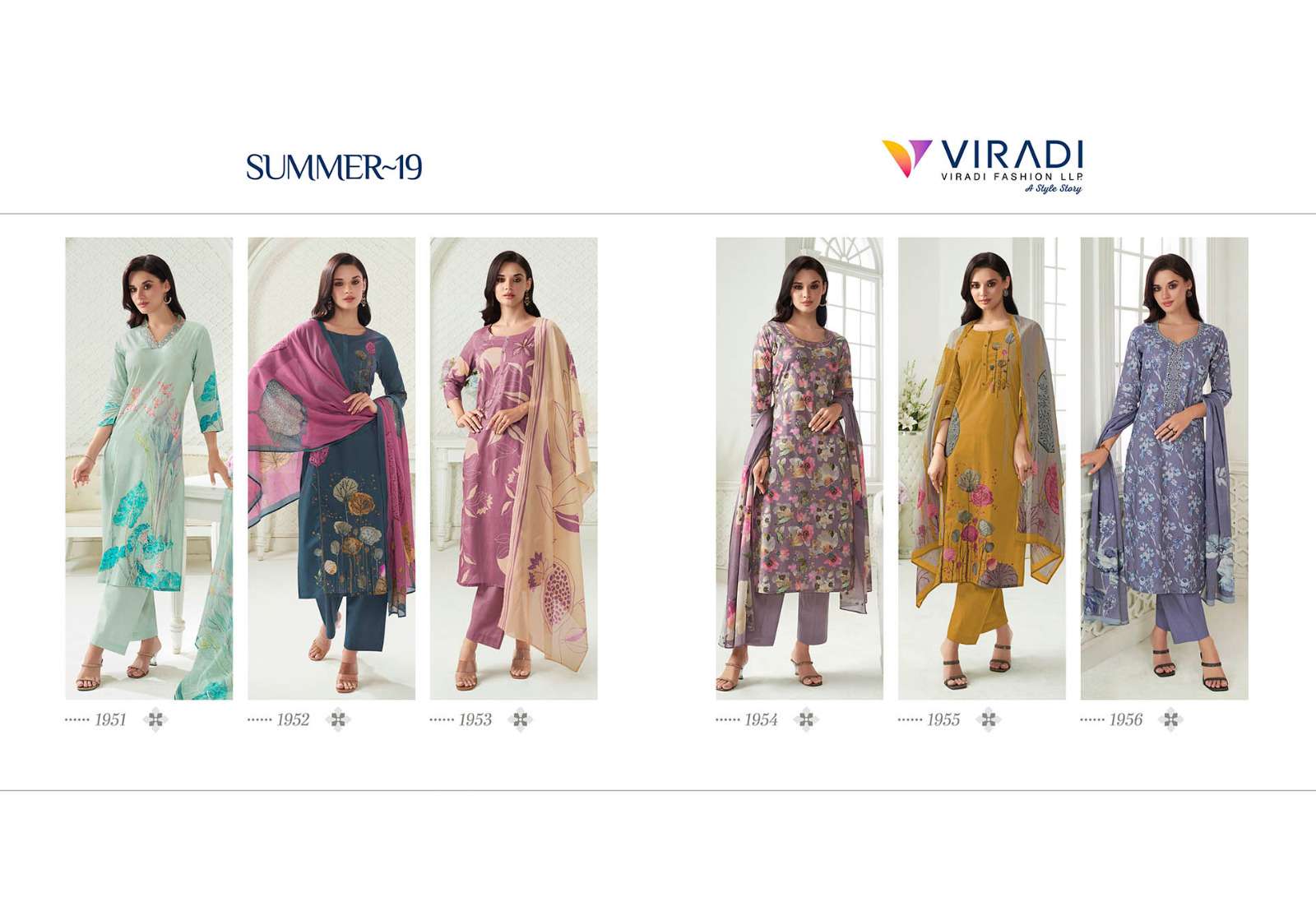 summer vol-19 by vatsam 1951-1956 series pure cotton readymade salwar suits catalogue online purchasing surat gujarat 