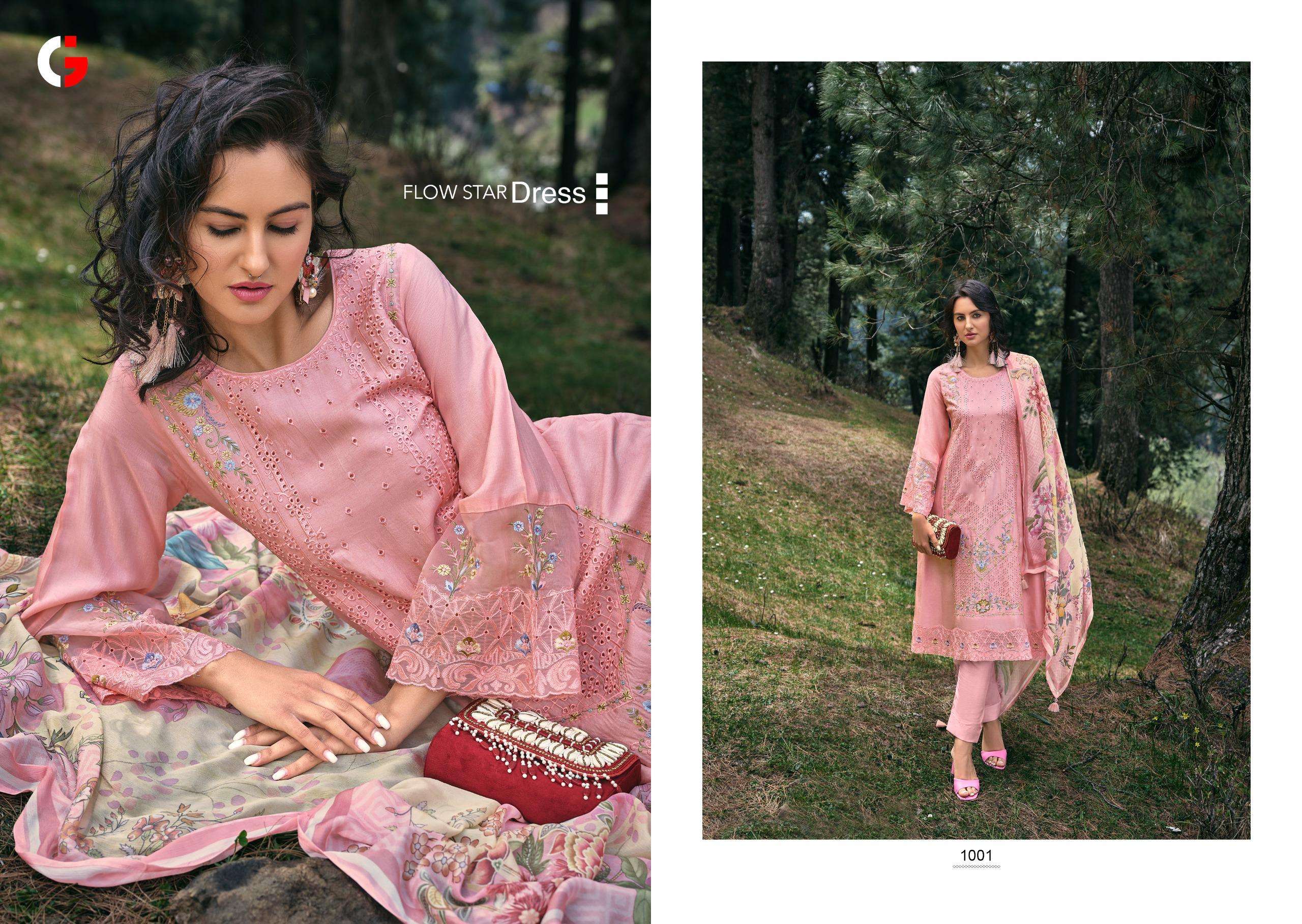tareef by gull jee 1001-1006 series latest designer party wear salwar suits catalogue wholesale dealer surat gujarat 