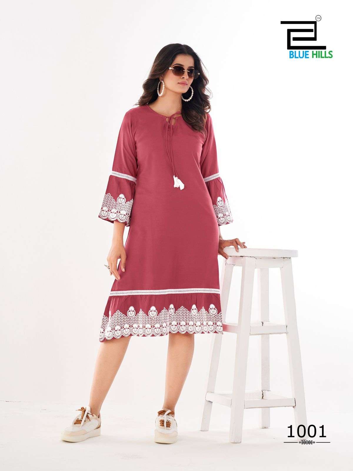 wimbledon by bluehills 1001-1006 series designer fancy look kurtis catalogue online wholesale rate surat gujarat 
