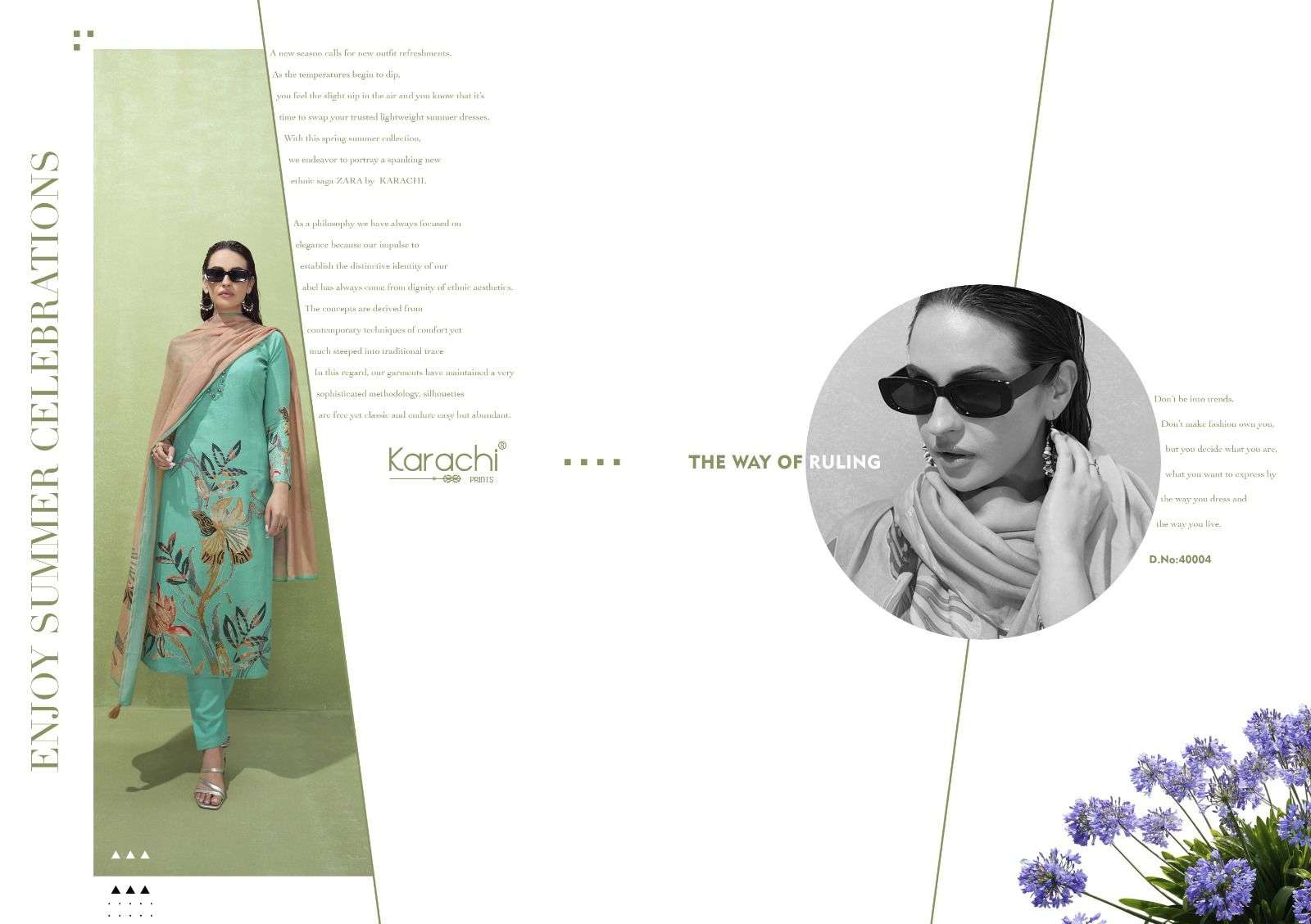 zara by karachi prints 40001-40006 series fancy designer salwar kameez catalogue online best rate surat gujarat 