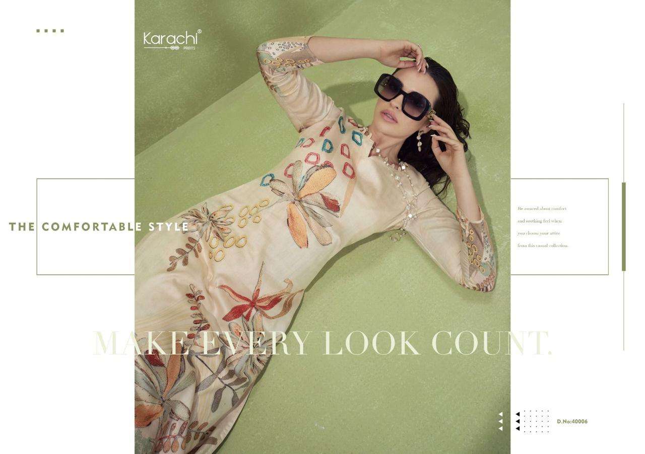 zara by karachi prints 40001-40006 series fancy designer salwar kameez catalogue online best rate surat gujarat 