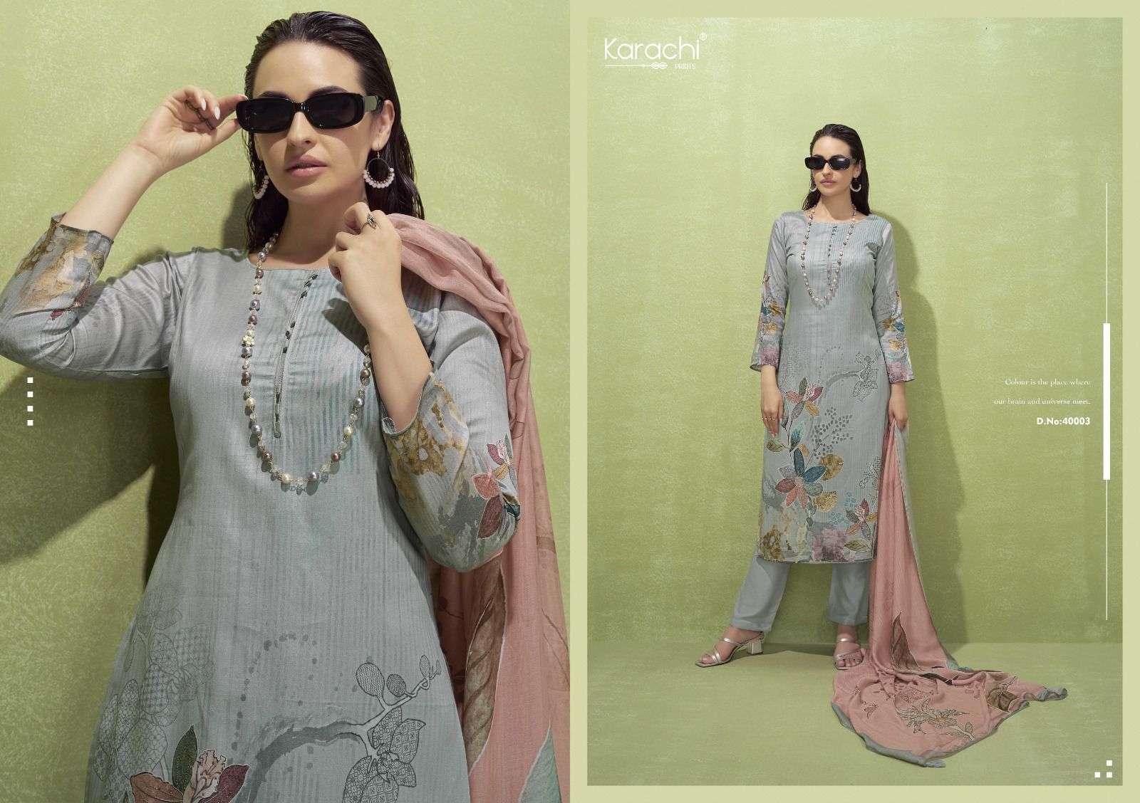 zara by karachi prints 40001-40006 series fancy designer salwar kameez catalogue online best rate surat gujarat 