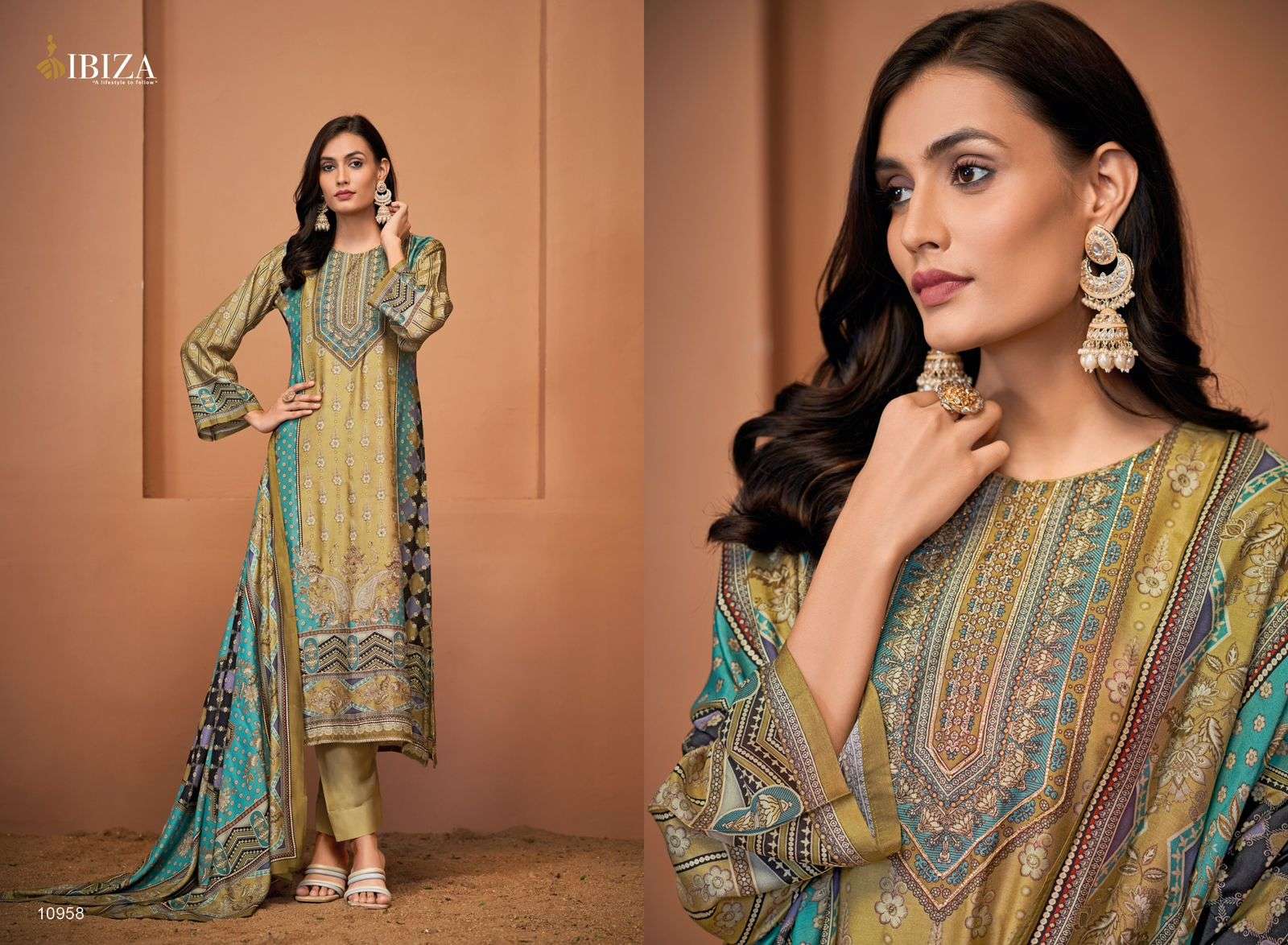 amara by ibiza 10955-10958 series exclusive designer salwar kameez catalogue wholesale dealer surat gujarat 