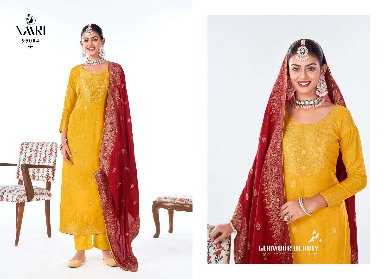 benz vol-4 by naari 95001-95004 series indian designer festive wear salwar kameez catalogue online surat gujarat 