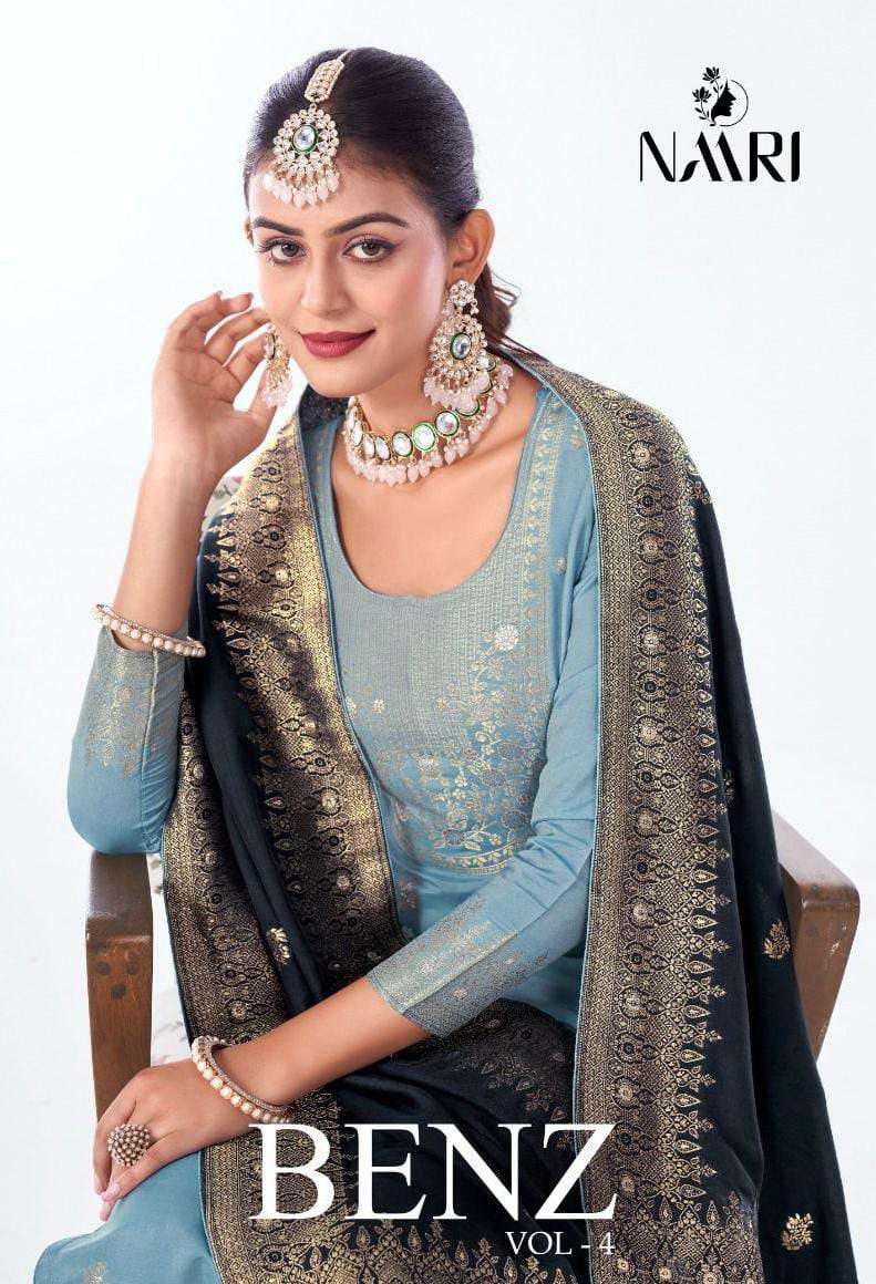 benz vol-4 by naari 95001-95004 series indian designer festive wear salwar kameez catalogue online surat gujarat 
