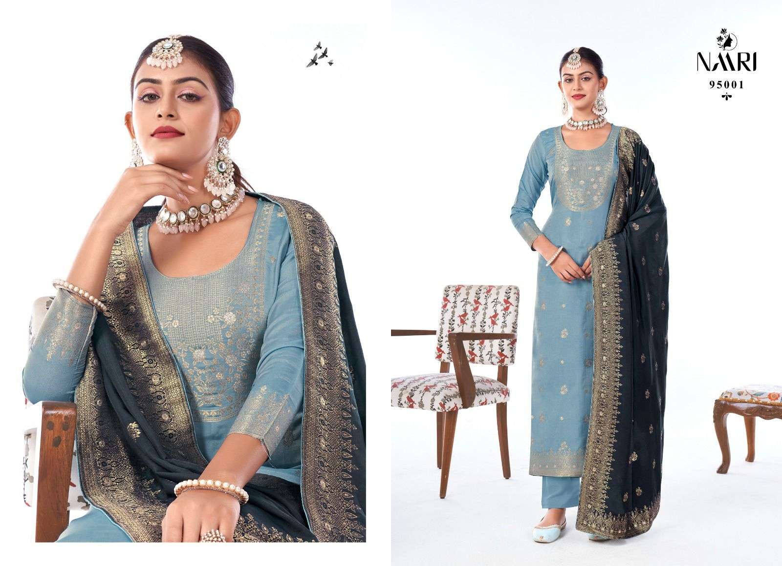 benz vol-4 by naari 95001-95004 series indian designer festive wear salwar kameez catalogue online surat gujarat 