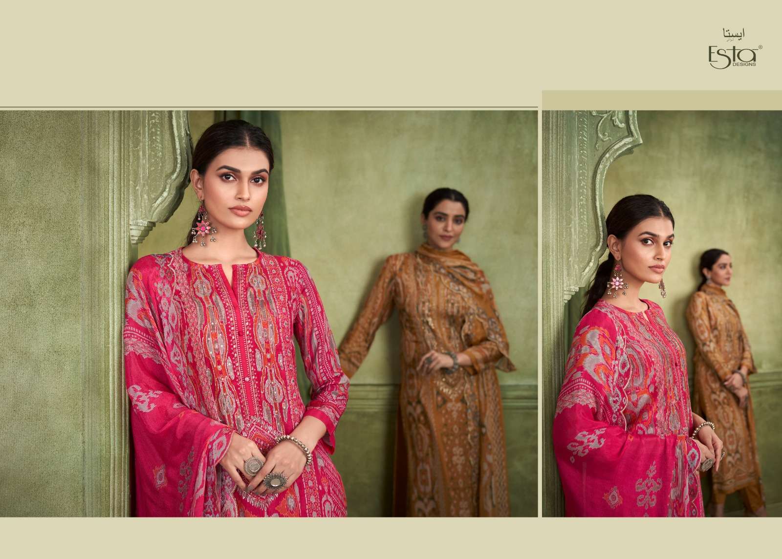 elaric by esta designs 101-106 series exclusive designer salwar kameez catalogue manufacturer surat gujarat 