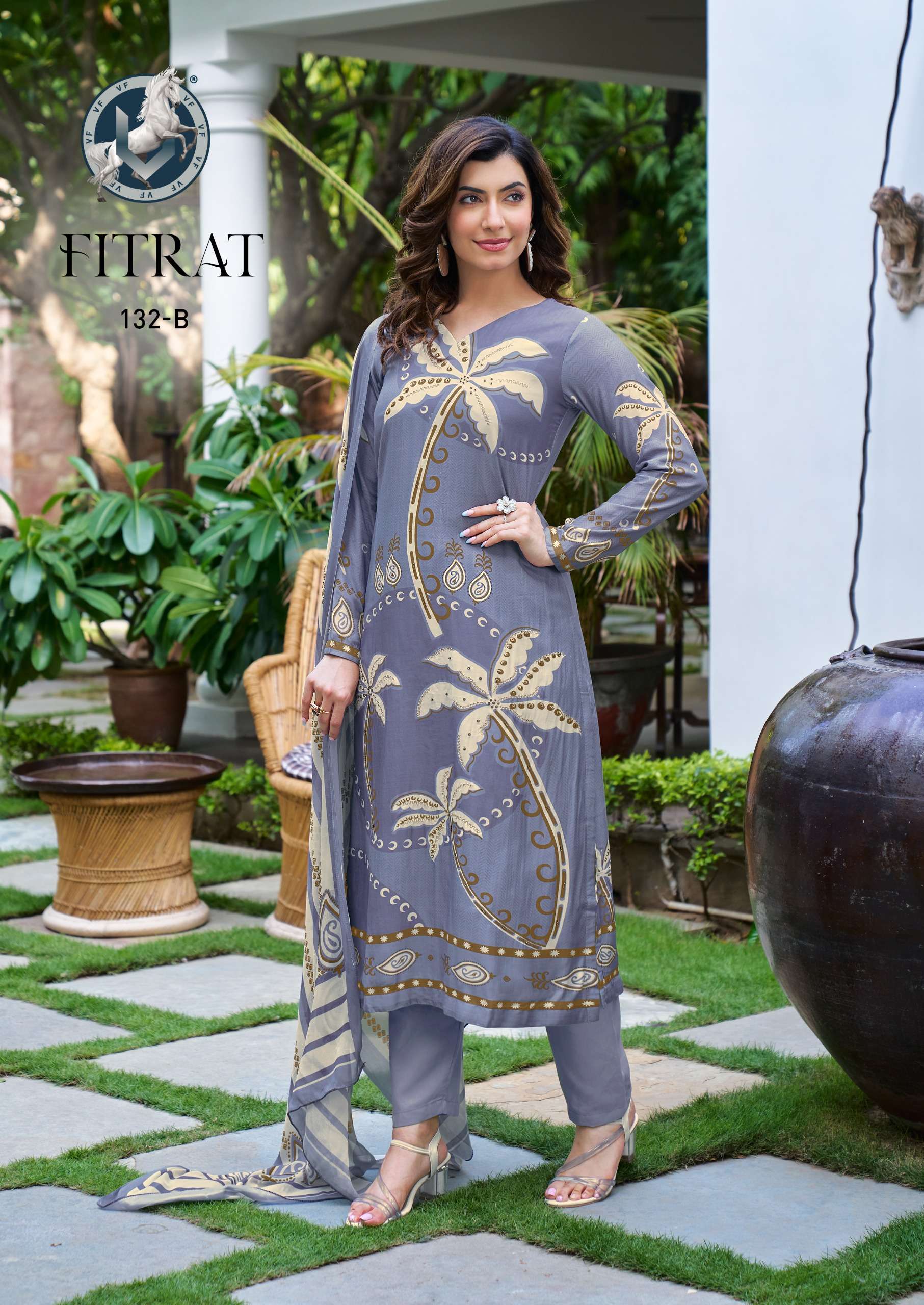 fitrat by vivek fashion ustich salwar kameez catalogue wholesale rate surat gujarat 