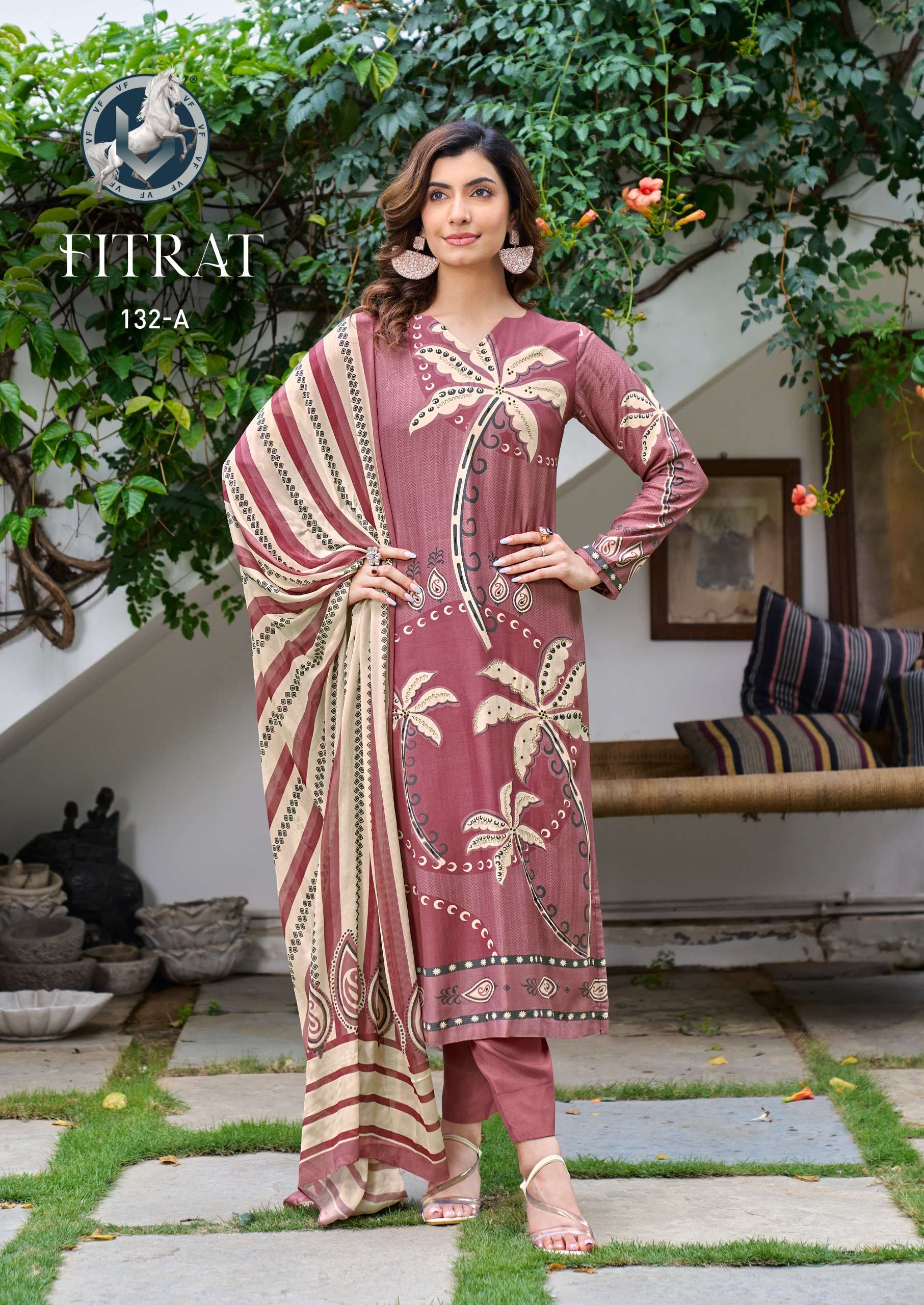 fitrat by vivek fashion ustich salwar kameez catalogue wholesale rate surat gujarat 