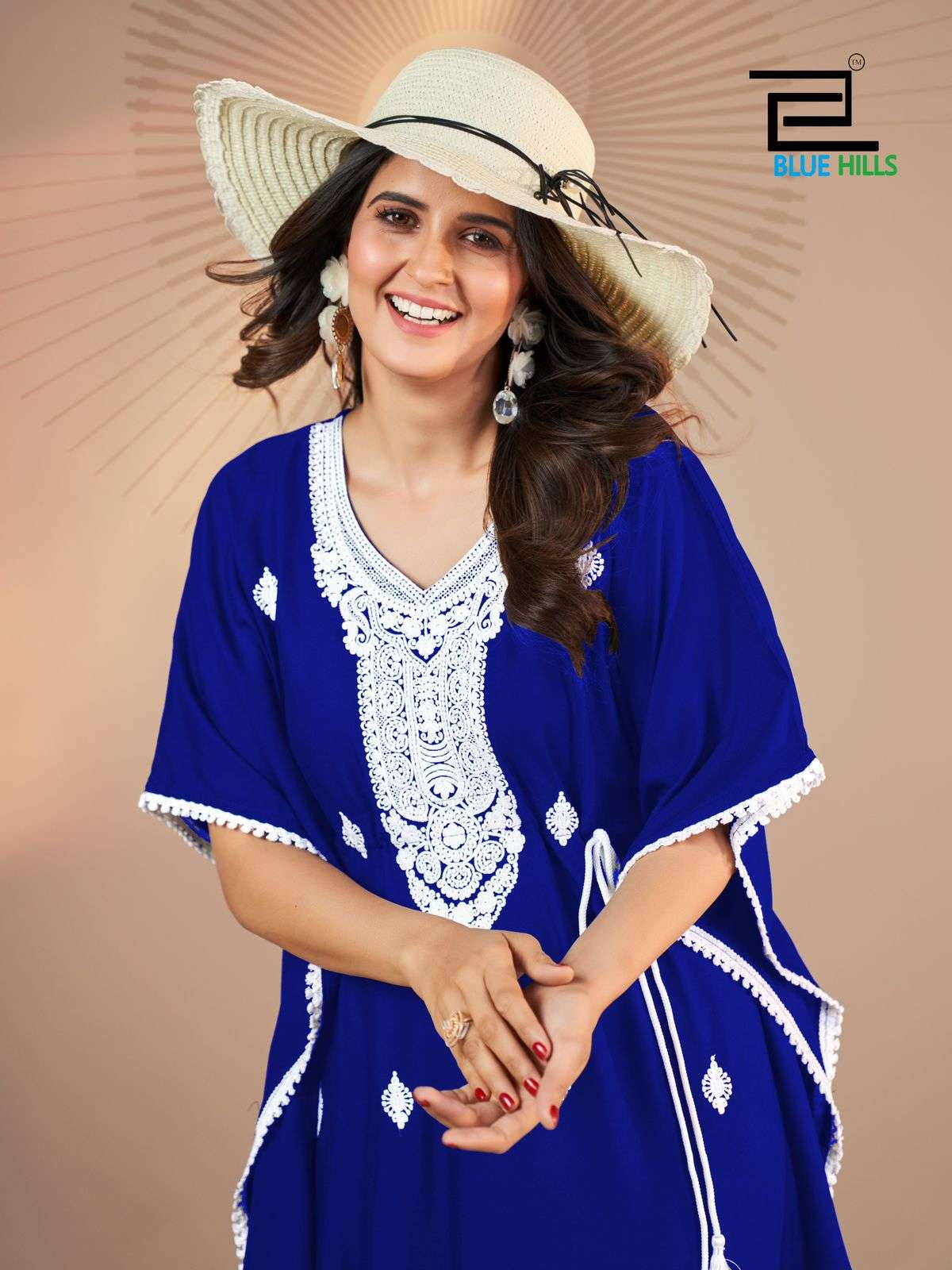 honey nx by bluehills embroidey work rayon kaftan catalogue manufacturer surat gujarat 