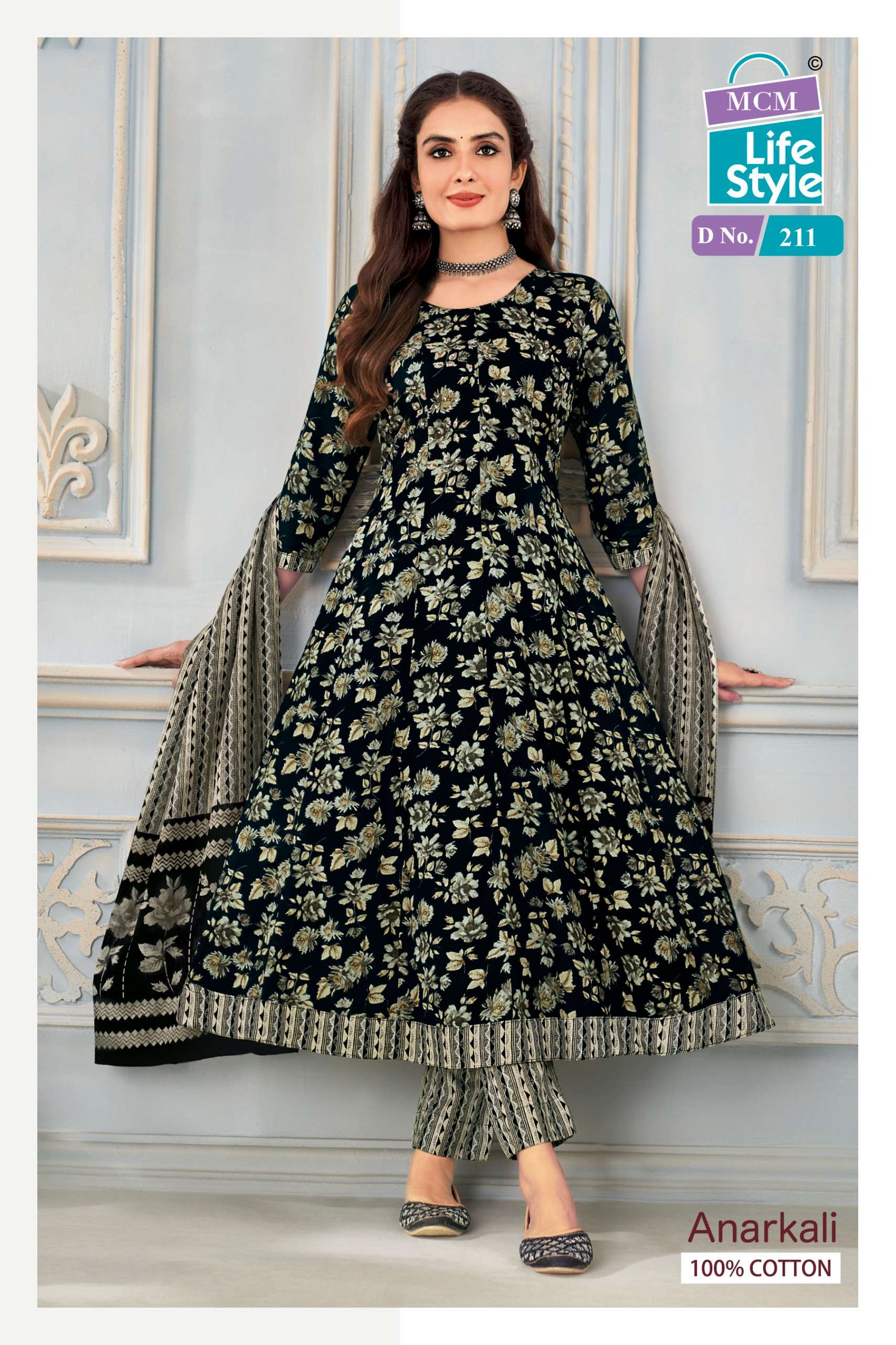 mcm lifestyle anarkali vol 2 designer cotton ready made salwar kameez catalogue buy online wholesalrs
