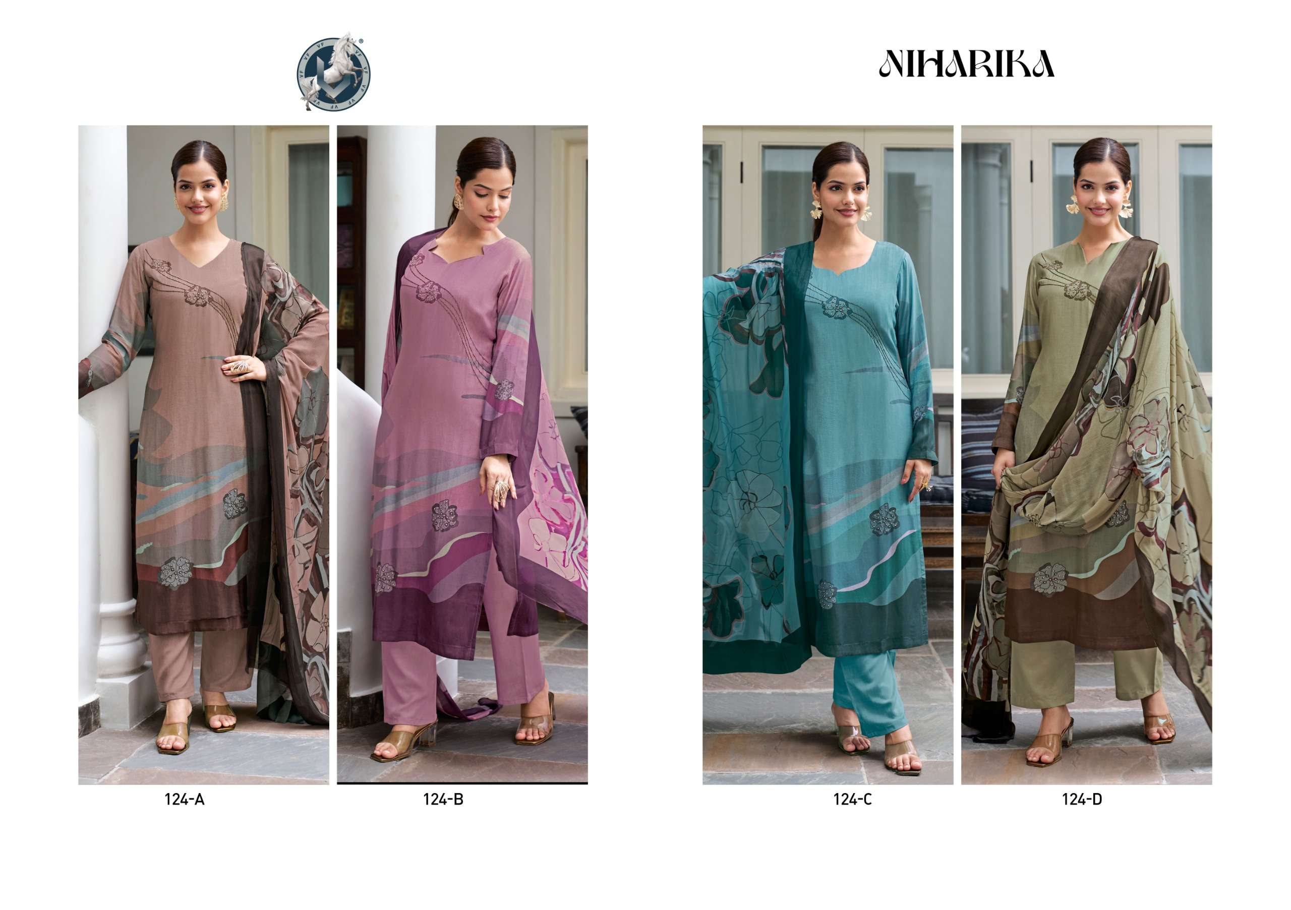 niharika by vivek fashion unstich salwar kameez catalogue online supplier surat gujarat 