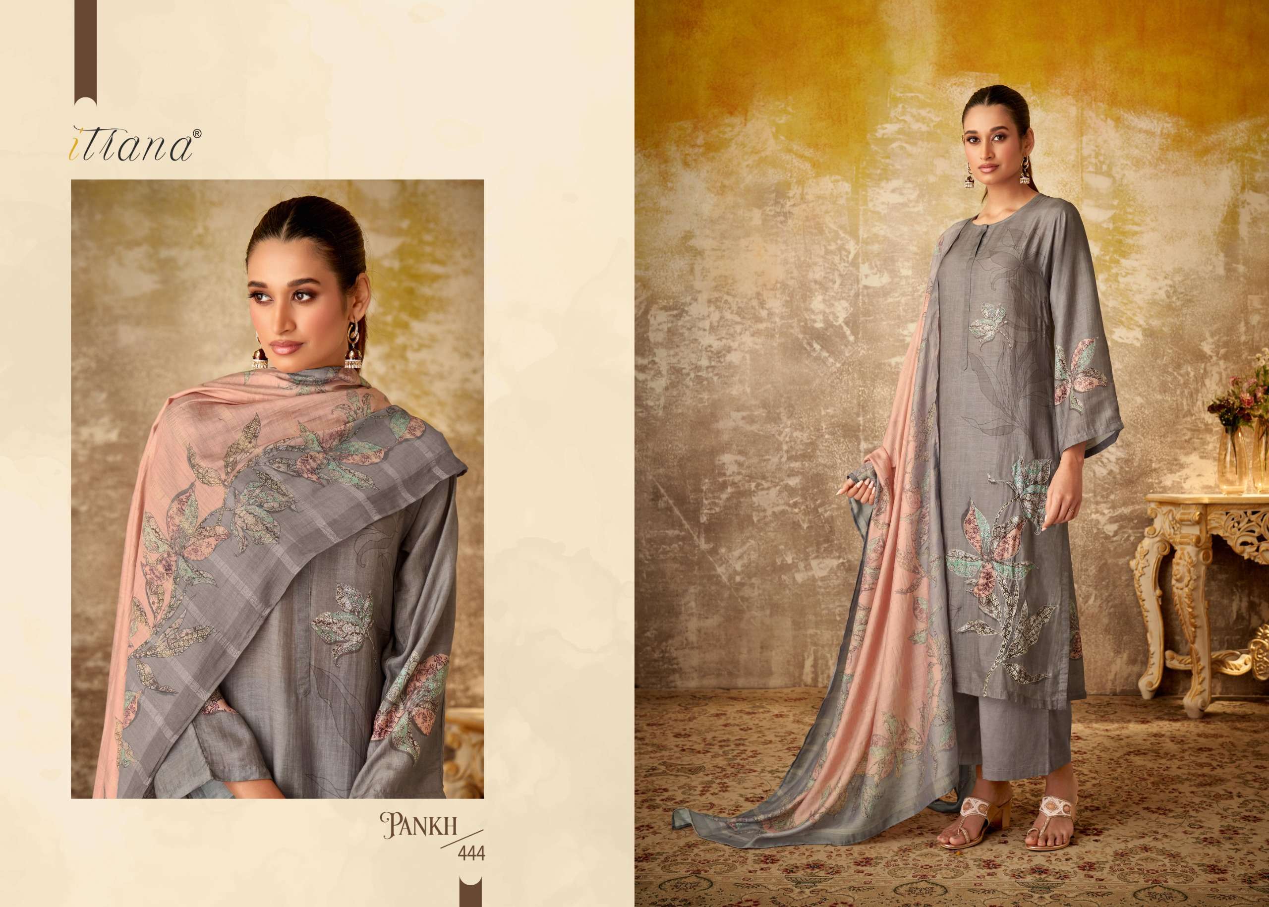 pankh by itrana muslin silk designer salwar kameez catalogue online dealer surat gujarat 