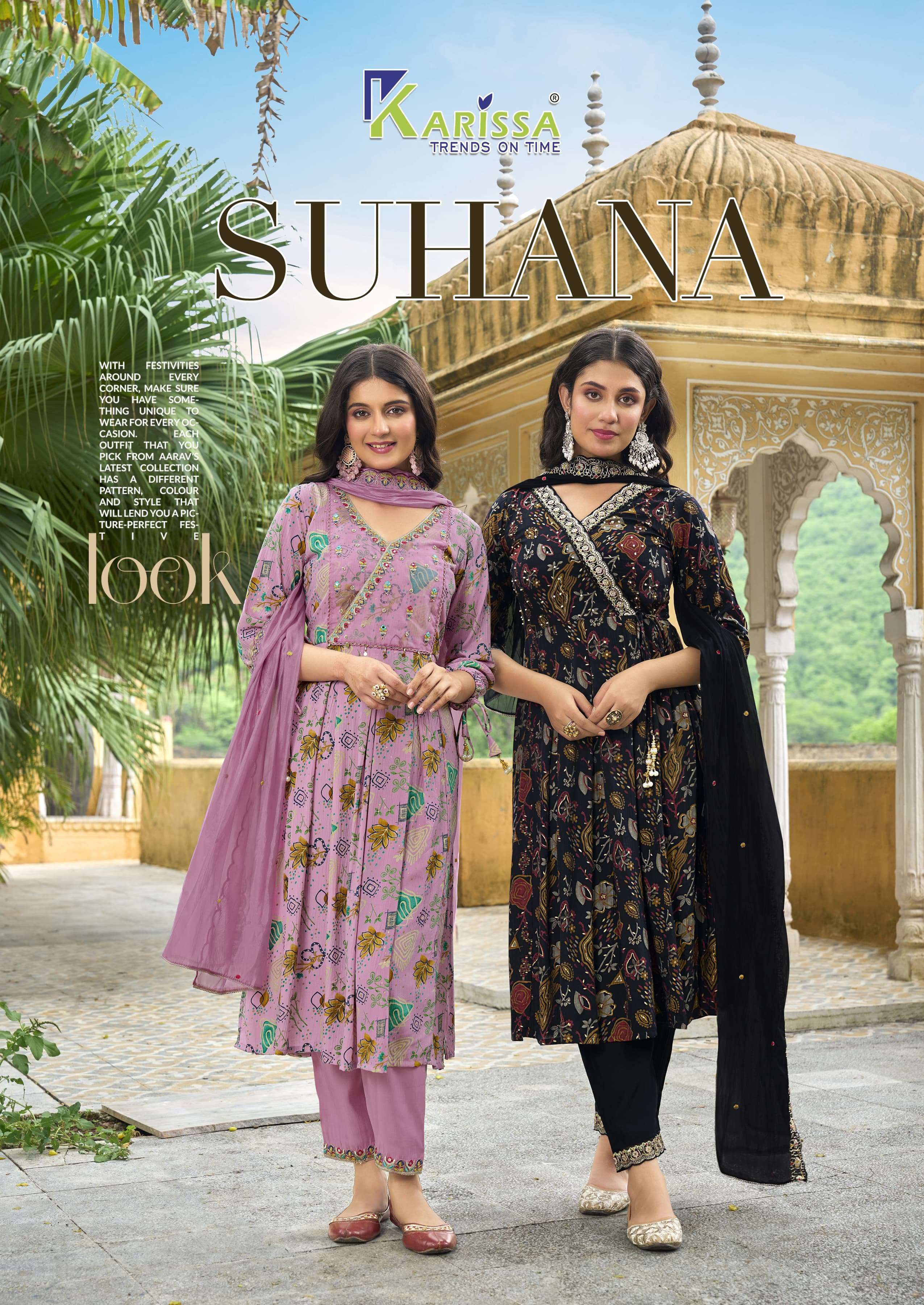 suhana by karissa trends 1001-1004 decent look designer kurtis catalogue wholesale price surat gujarat 
