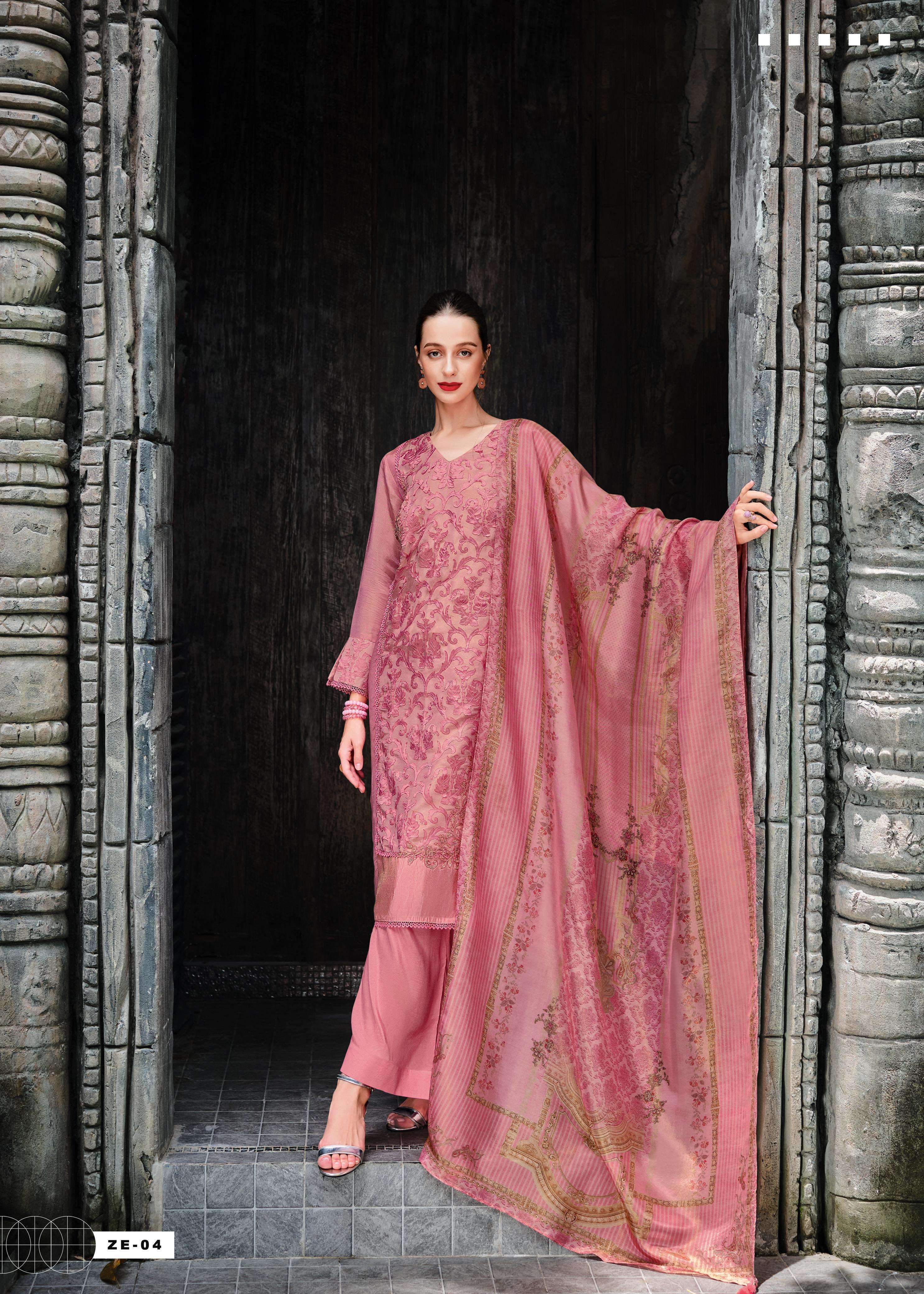 Heavy work dress material online 2025