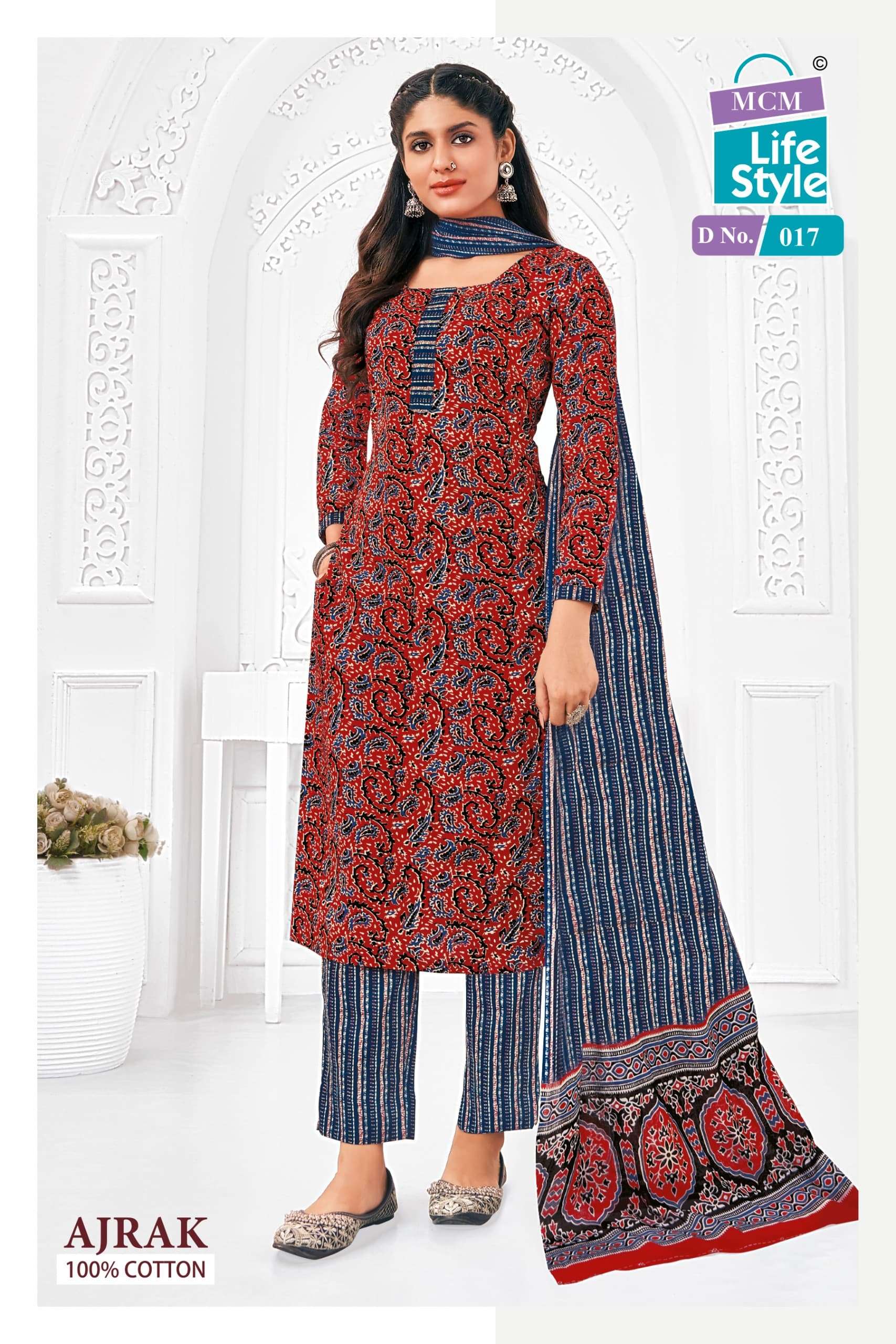 ajrak vol 1 by mcm lifestyle indian designer readymade cotton salwar suits catalogue online dealer surat