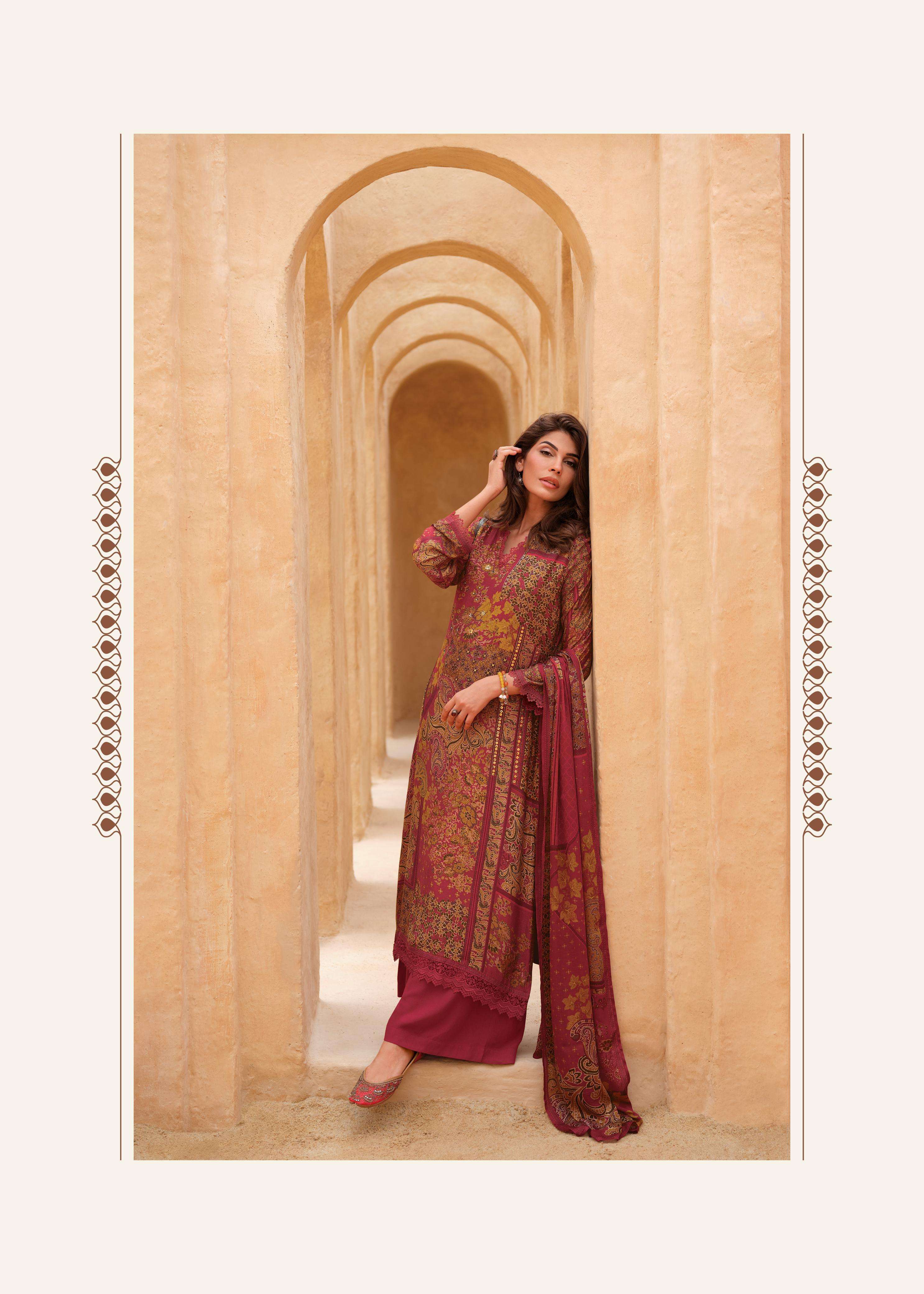carter by varsha fashion exclusive designer print with handwork dress material catalogue latest design 2024