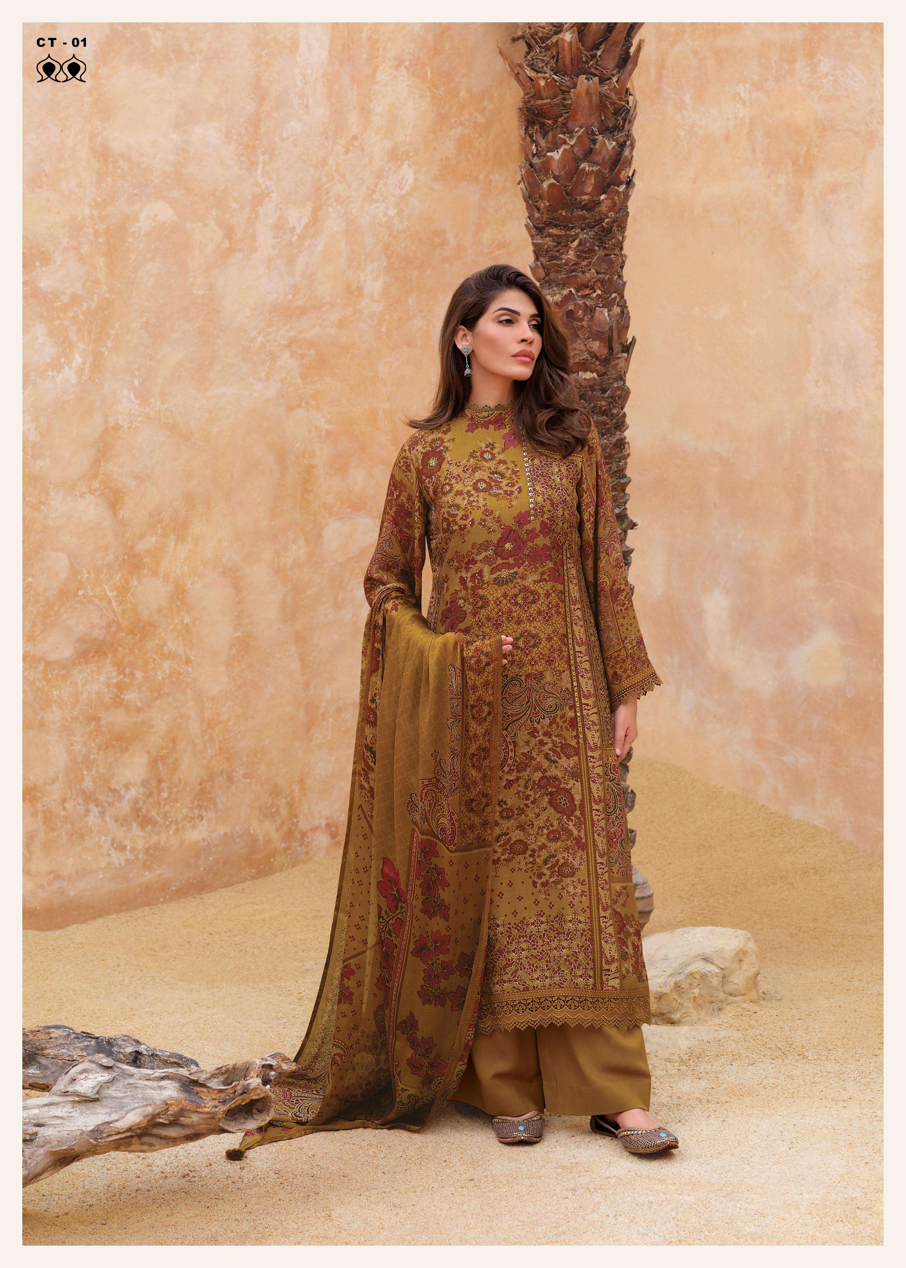 carter by varsha fashion exclusive designer print with handwork dress material catalogue latest design 2024