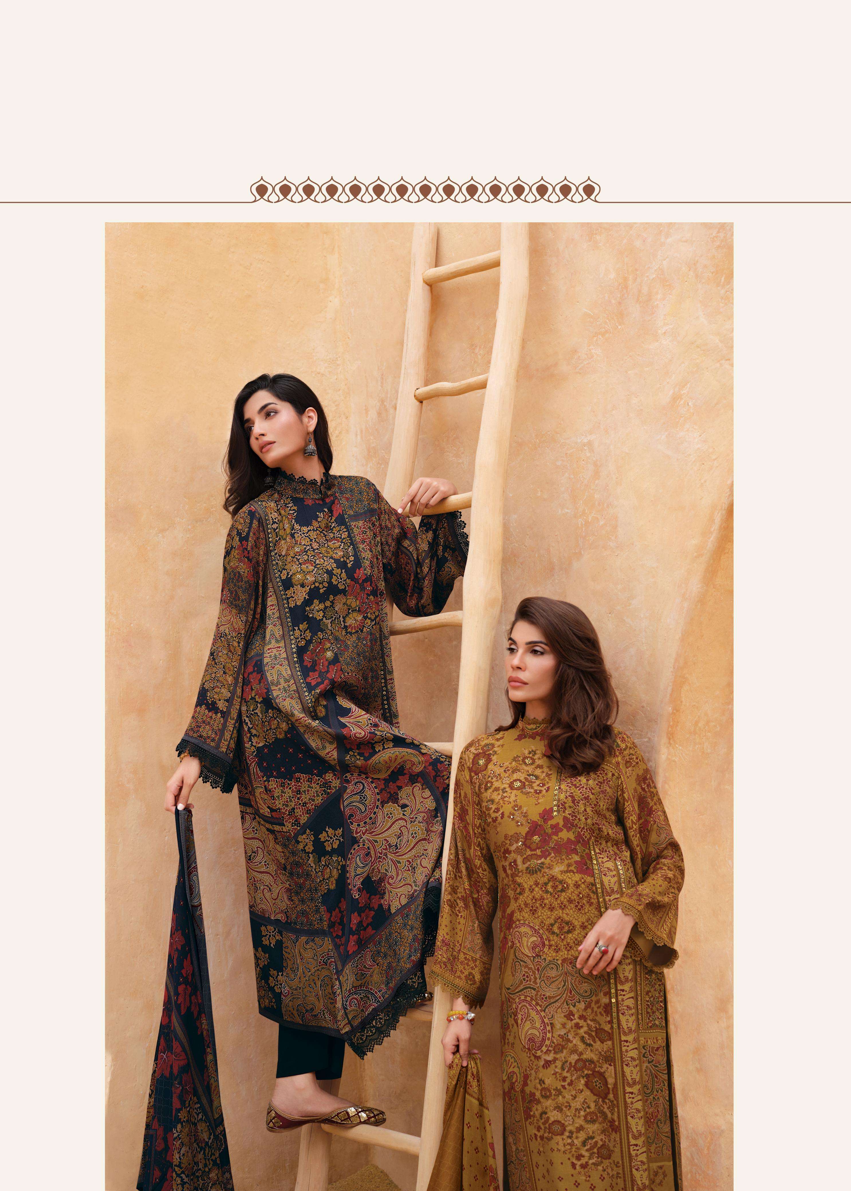 carter by varsha fashion exclusive designer print with handwork dress material catalogue latest design 2024