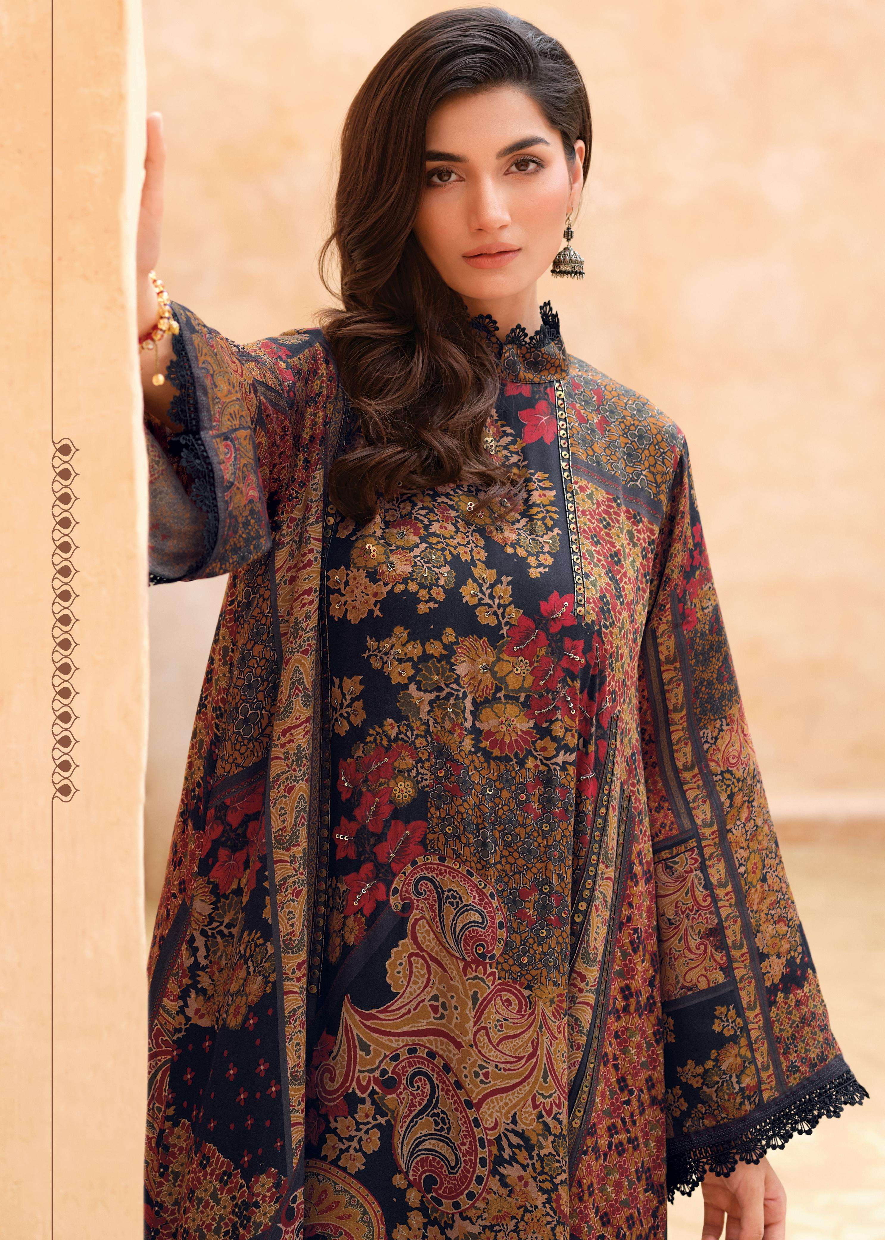 carter by varsha fashion exclusive designer print with handwork dress material catalogue latest design 2024