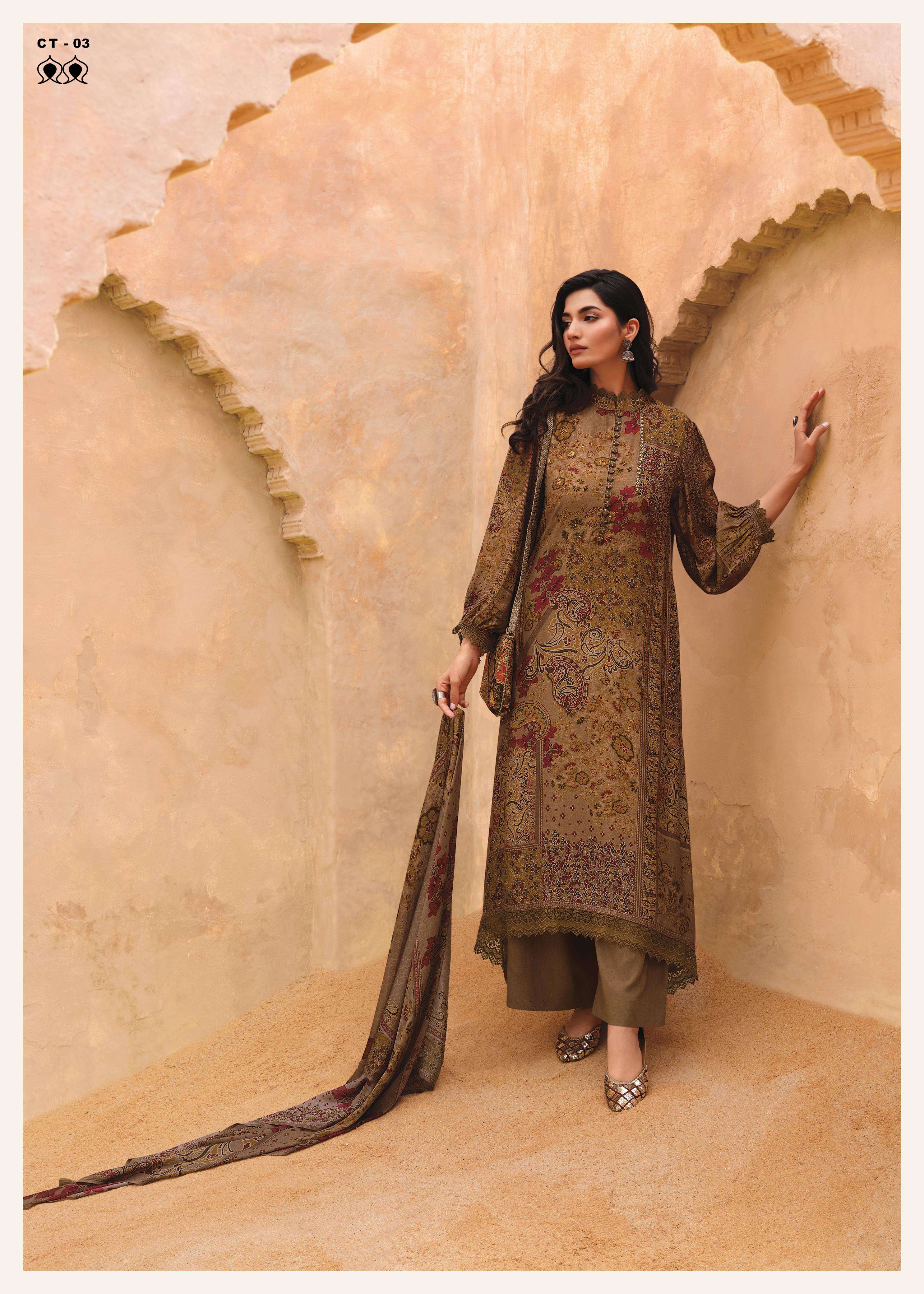 carter by varsha fashion exclusive designer print with handwork dress material catalogue latest design 2024