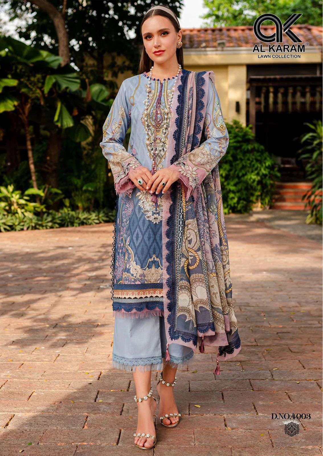 florence vol-4 by al karam 4001-4006 series unstich pakistani salwar kameez catalogue wholesale market surat 