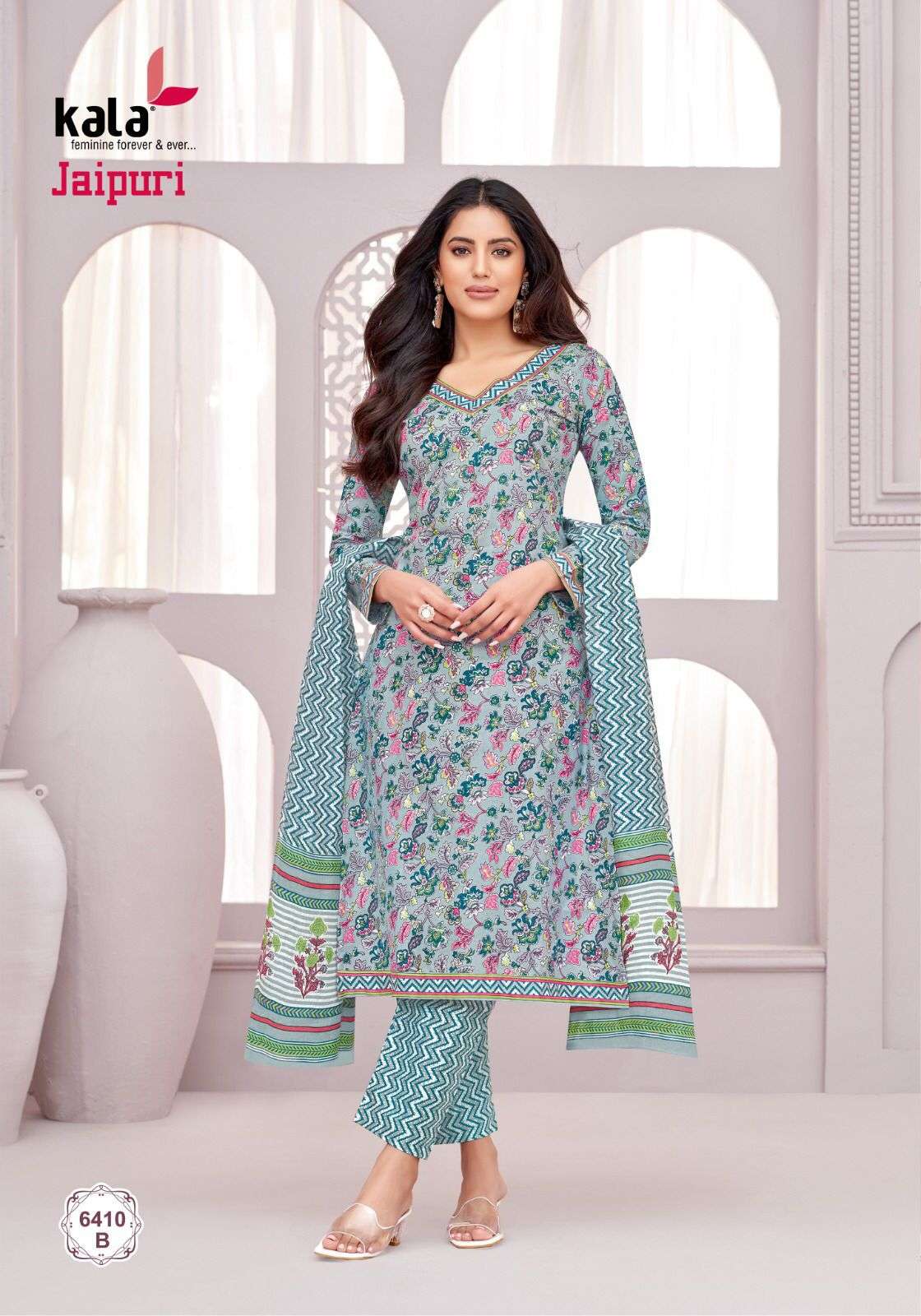 jaipuri vol-6 by tarika creation 6401-6412 series cotton designer indian suits catalogue online shopping surat gujarat 