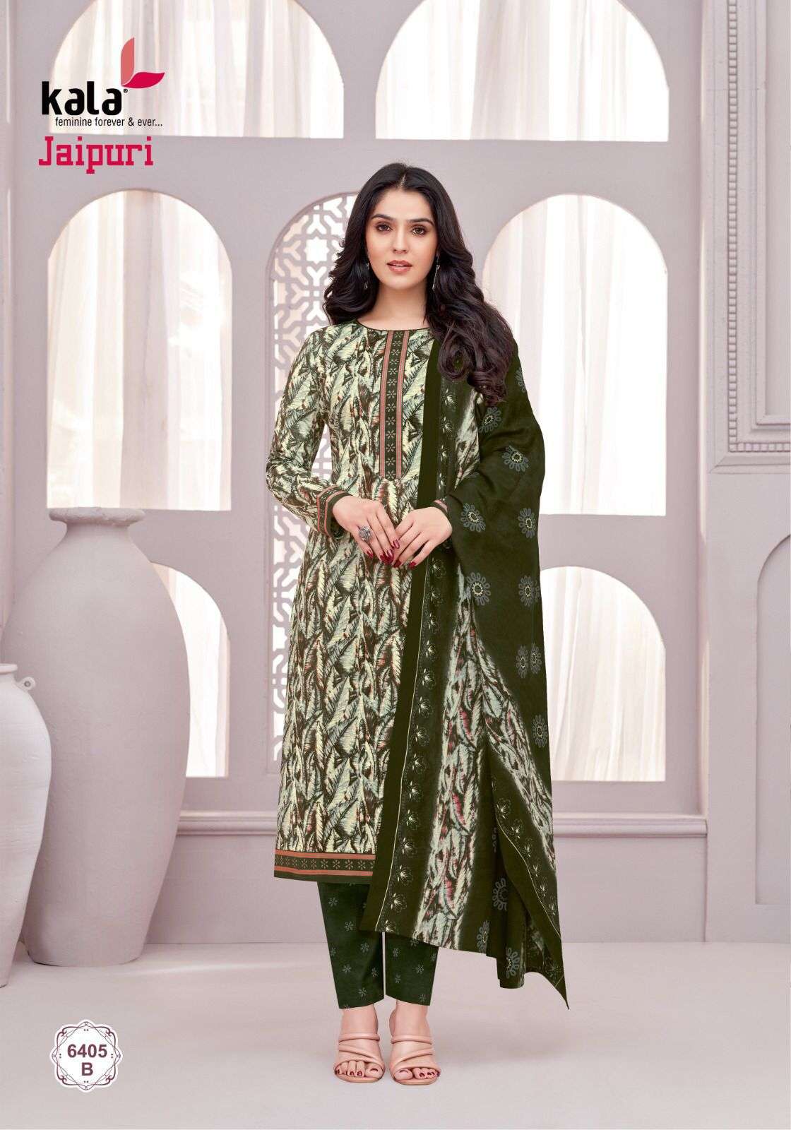 jaipuri vol-6 by tarika creation 6401-6412 series cotton designer indian suits catalogue online shopping surat gujarat 
