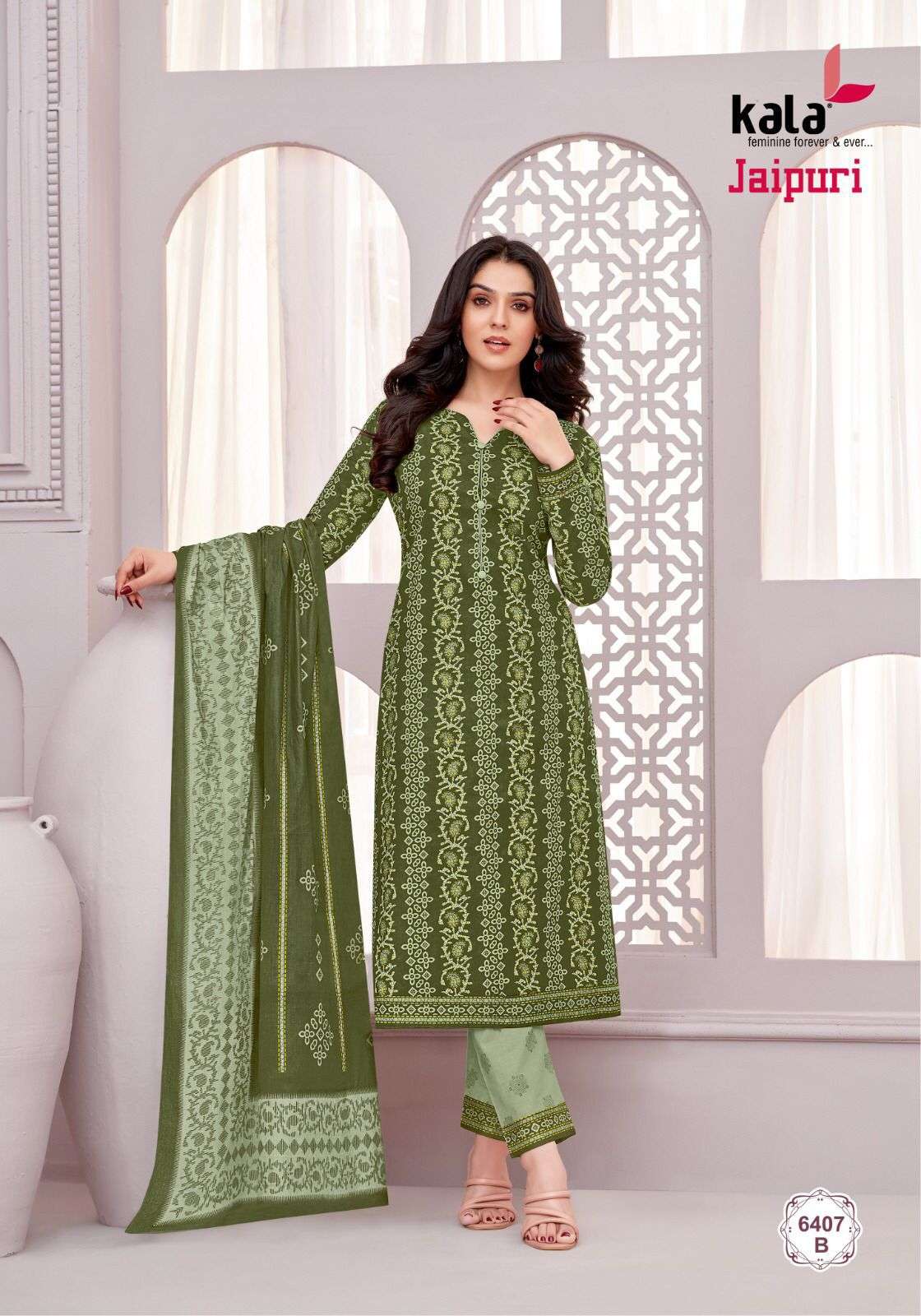 jaipuri vol-6 by tarika creation 6401-6412 series cotton designer indian suits catalogue online shopping surat gujarat 