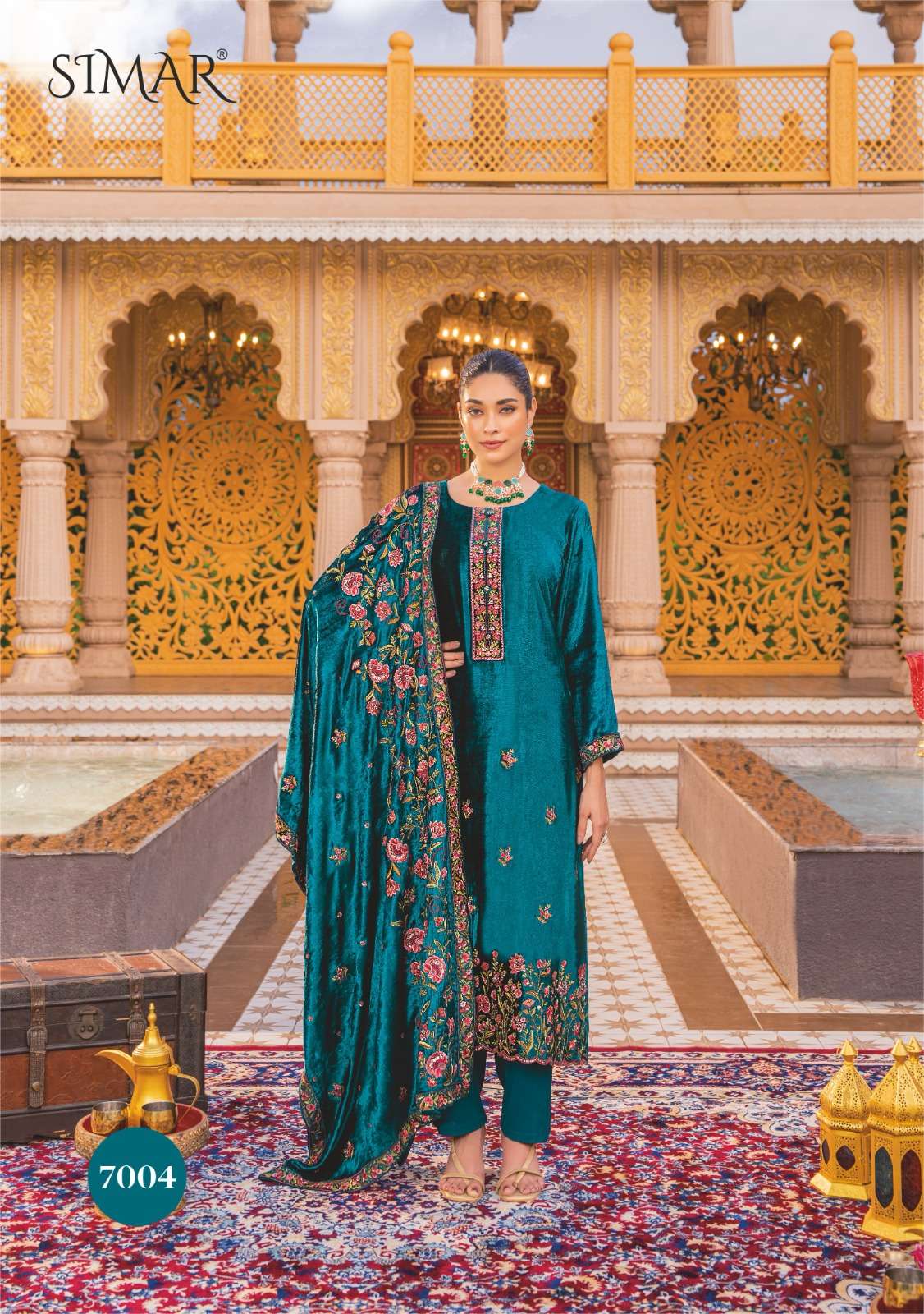 libas e khas by glossy exclusive party wear heavy viscose velvet suits catalogue manufacturer surat gujarat