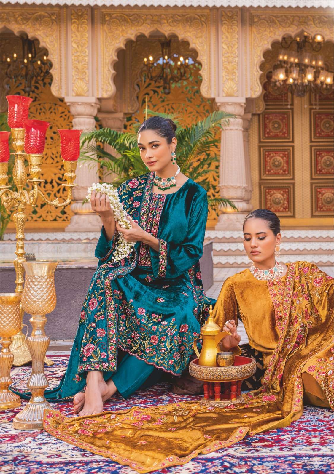 libas e khas by glossy exclusive party wear heavy viscose velvet suits catalogue manufacturer surat gujarat