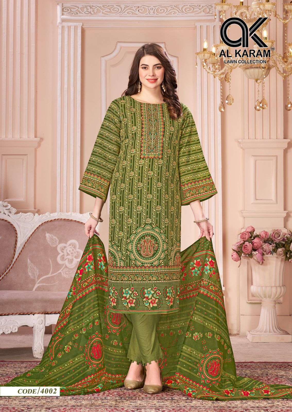 mahjabeen vol-4 by al karam 4001-4008 series pure soft cotton salwar kameez catalogue online shopping surat gujarat 