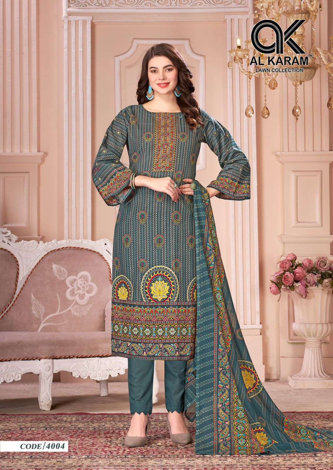 mahjabeen vol-4 by al karam 4001-4008 series pure soft cotton salwar kameez catalogue online shopping surat gujarat 