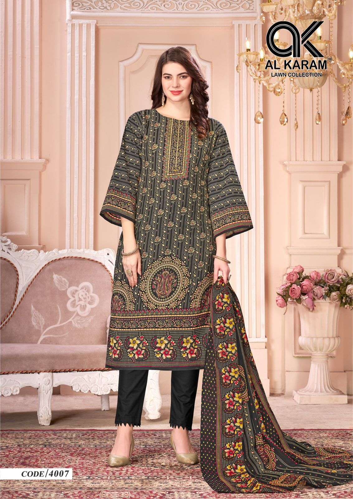 mahjabeen vol-4 by al karam 4001-4008 series pure soft cotton salwar kameez catalogue online shopping surat gujarat 