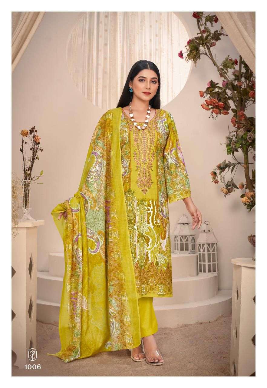 naira vol-1 by saanvi trends 1001-1008 series lawn cotton salwar kameez catalogue wholesale price surat gujarat 