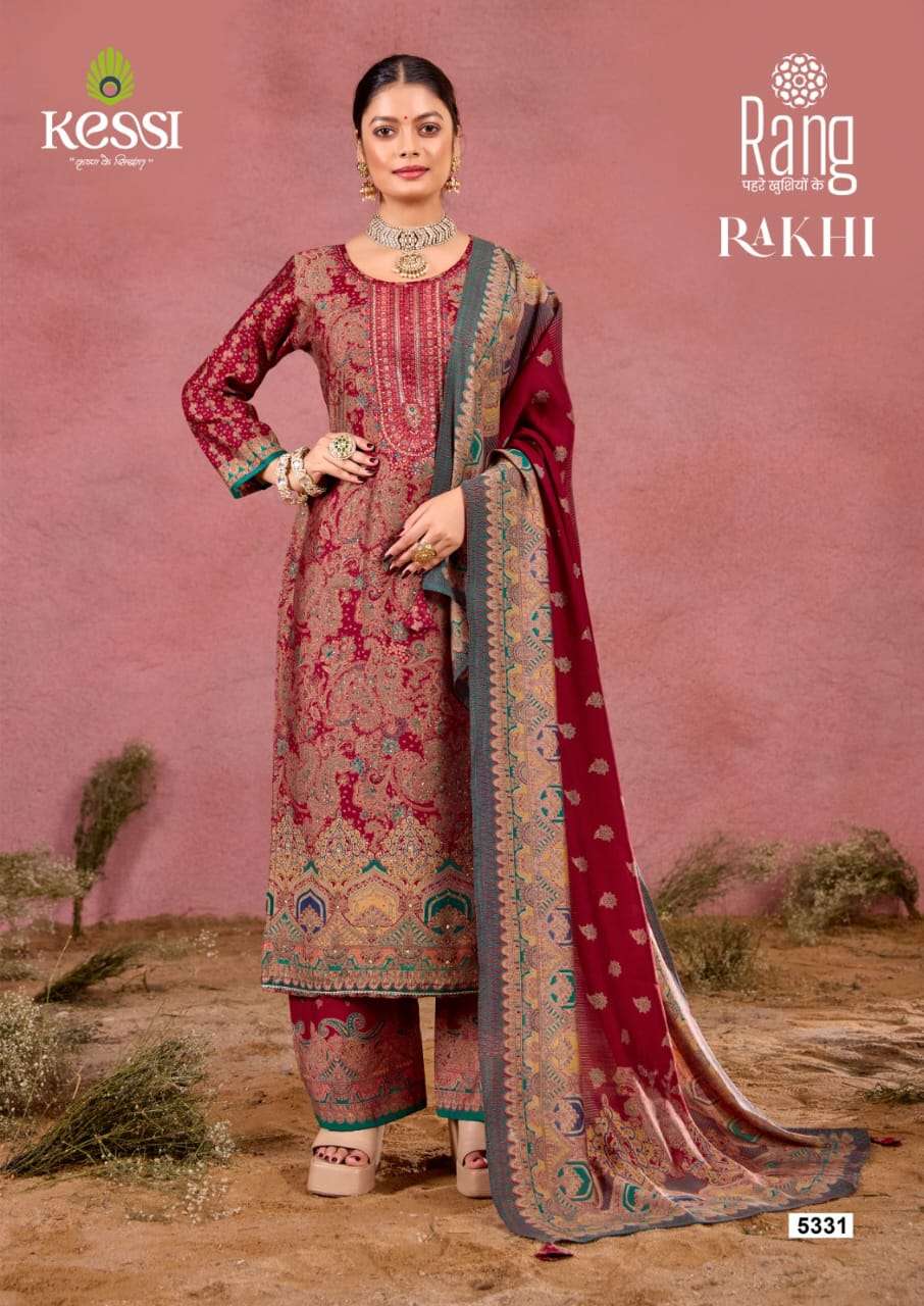 rakhi by rang 5331-5336 series unstich designer salwar kameez catalogue online purchasing surat gujarat 