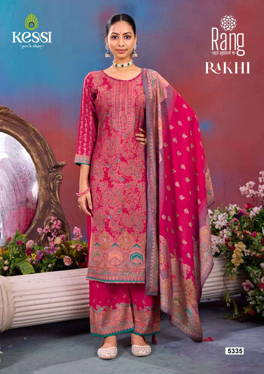 rakhi by rang 5331-5336 series unstich designer salwar kameez catalogue online purchasing surat gujarat 