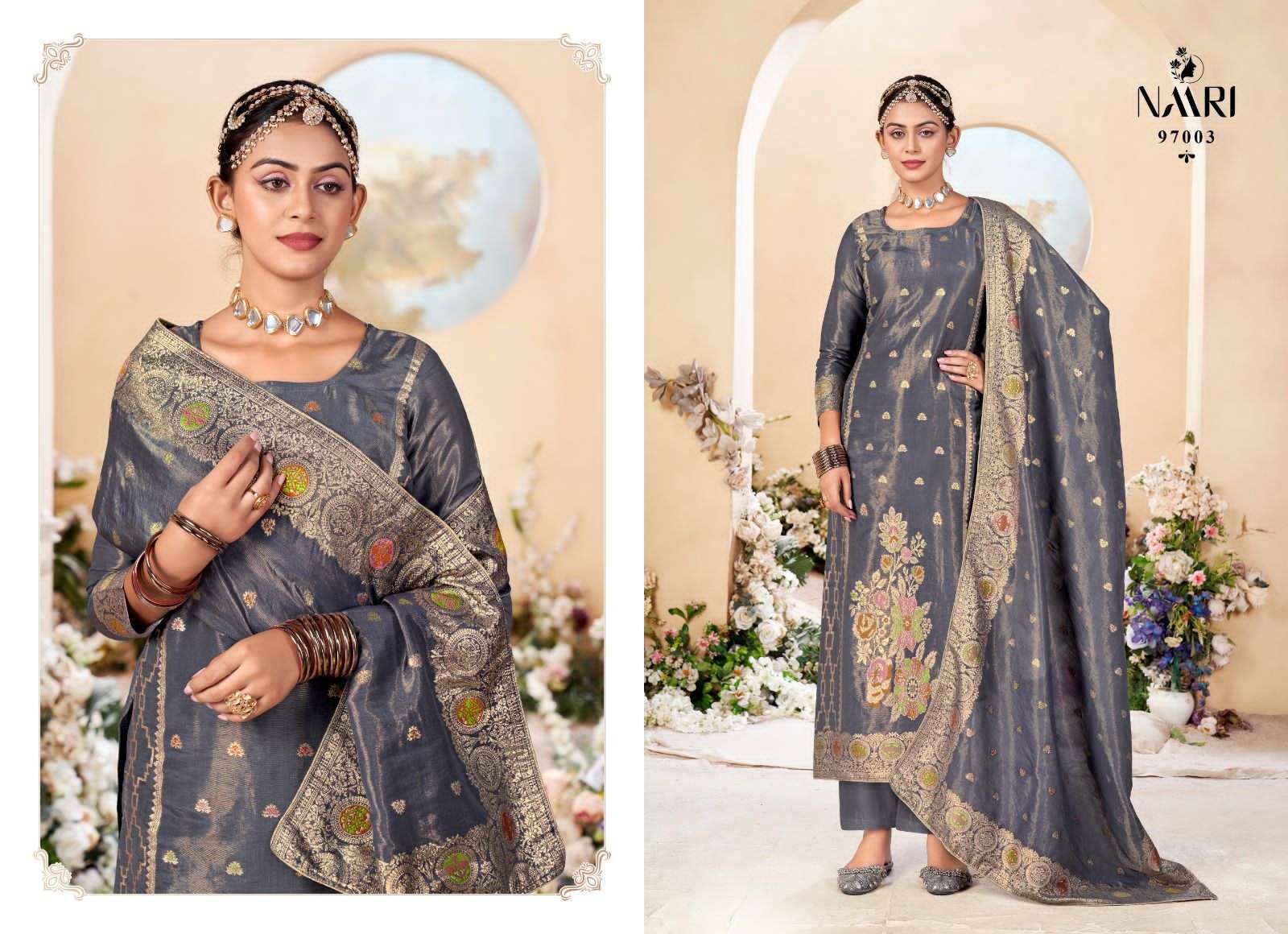 rangat by naari 97001-97004 series exclusive dress material catalogue online best rate surat gujarat 