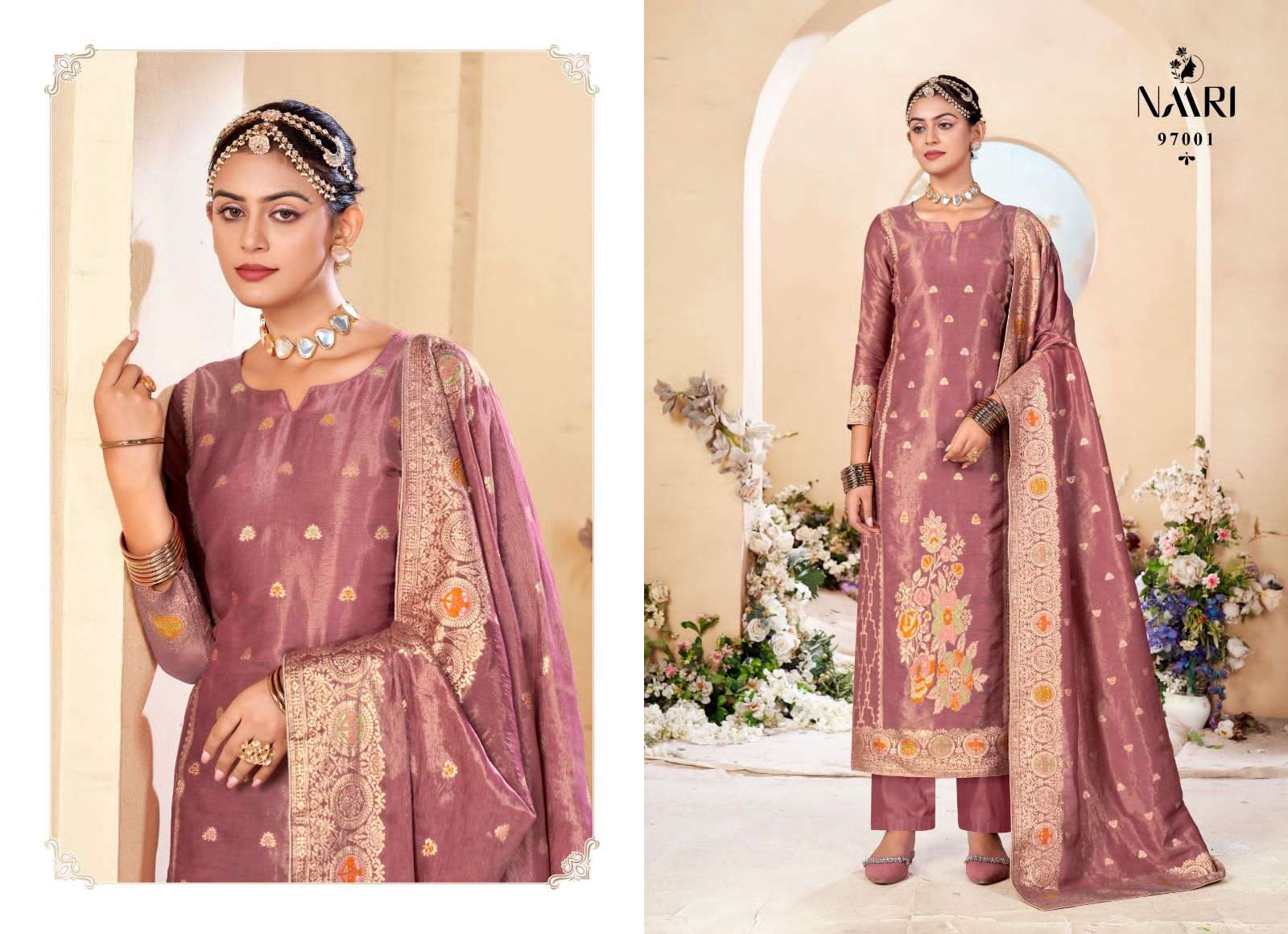 rangat by naari 97001-97004 series exclusive dress material catalogue online best rate surat gujarat 