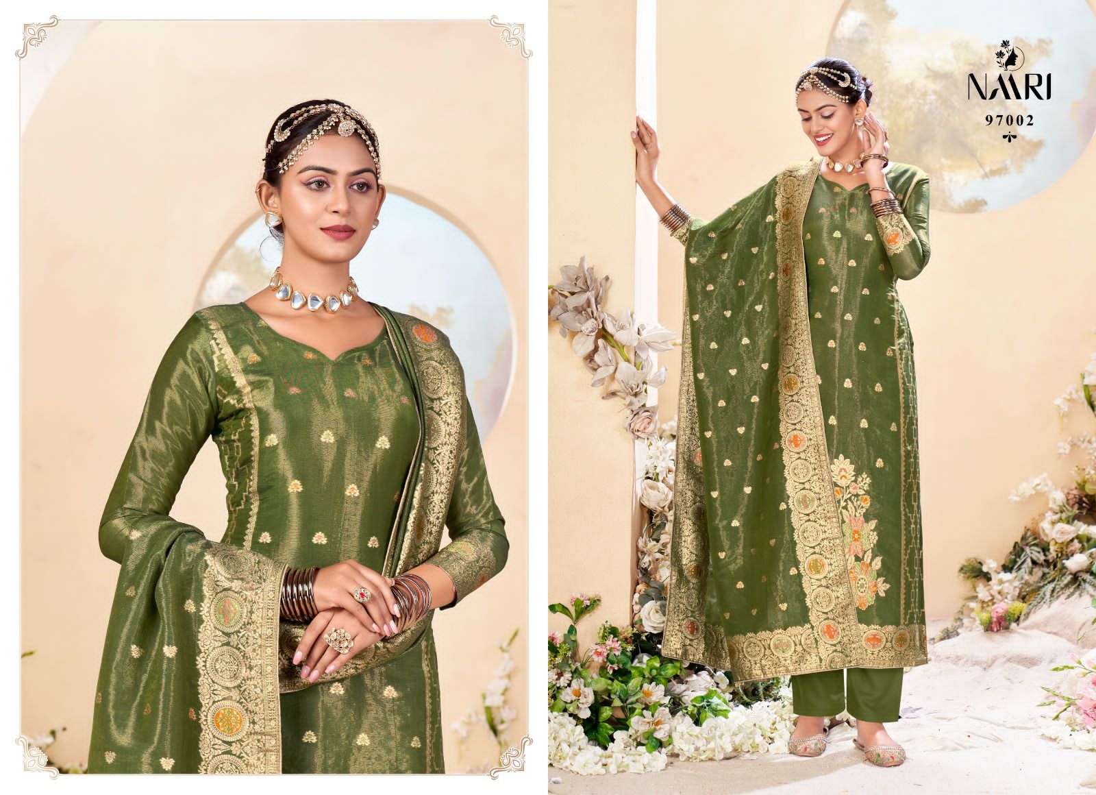 rangat by naari 97001-97004 series exclusive dress material catalogue online best rate surat gujarat 