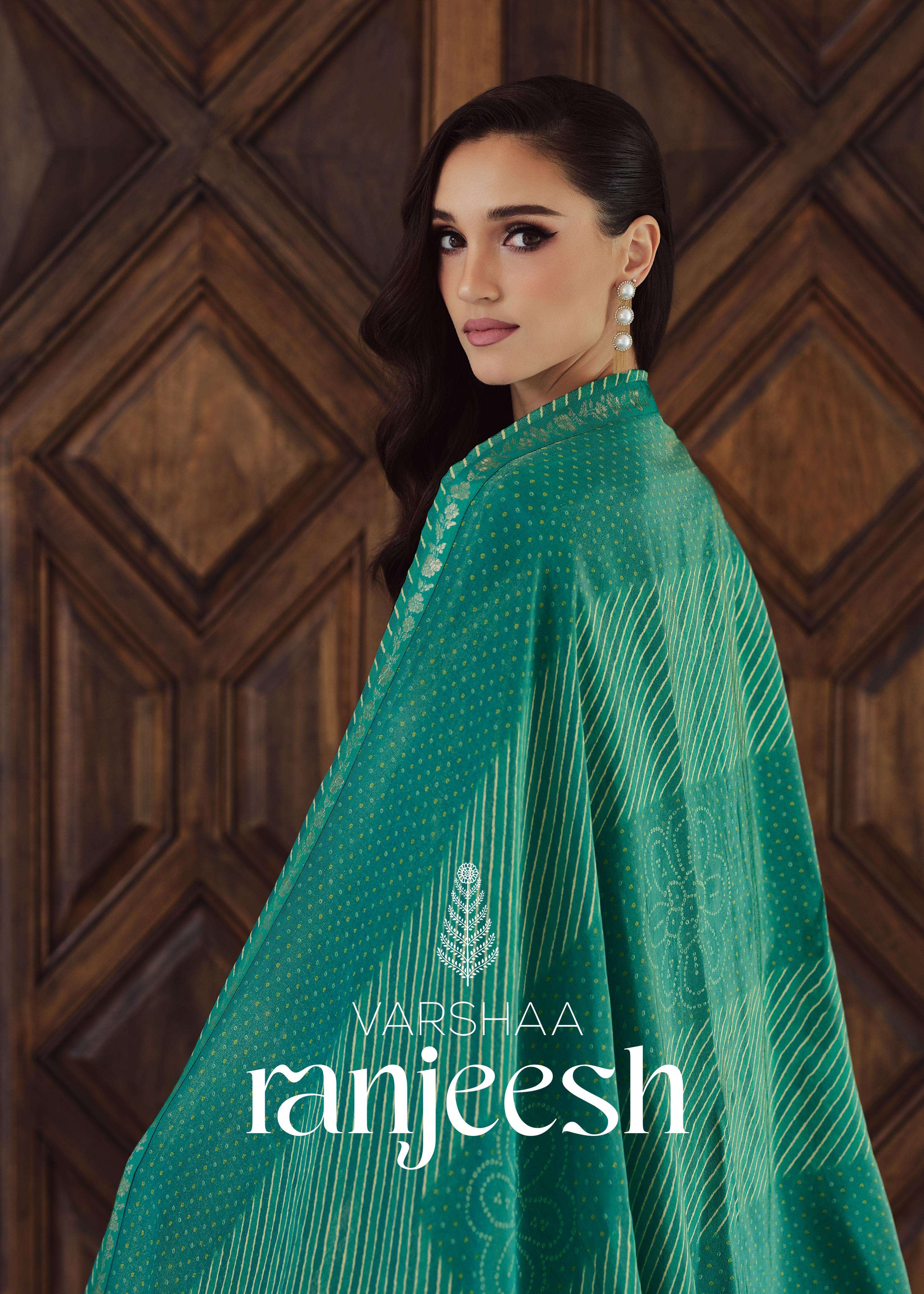 ranjeesh by varsha fashion viscose designer heavy salwar suits catalogue online purchasing surat 
