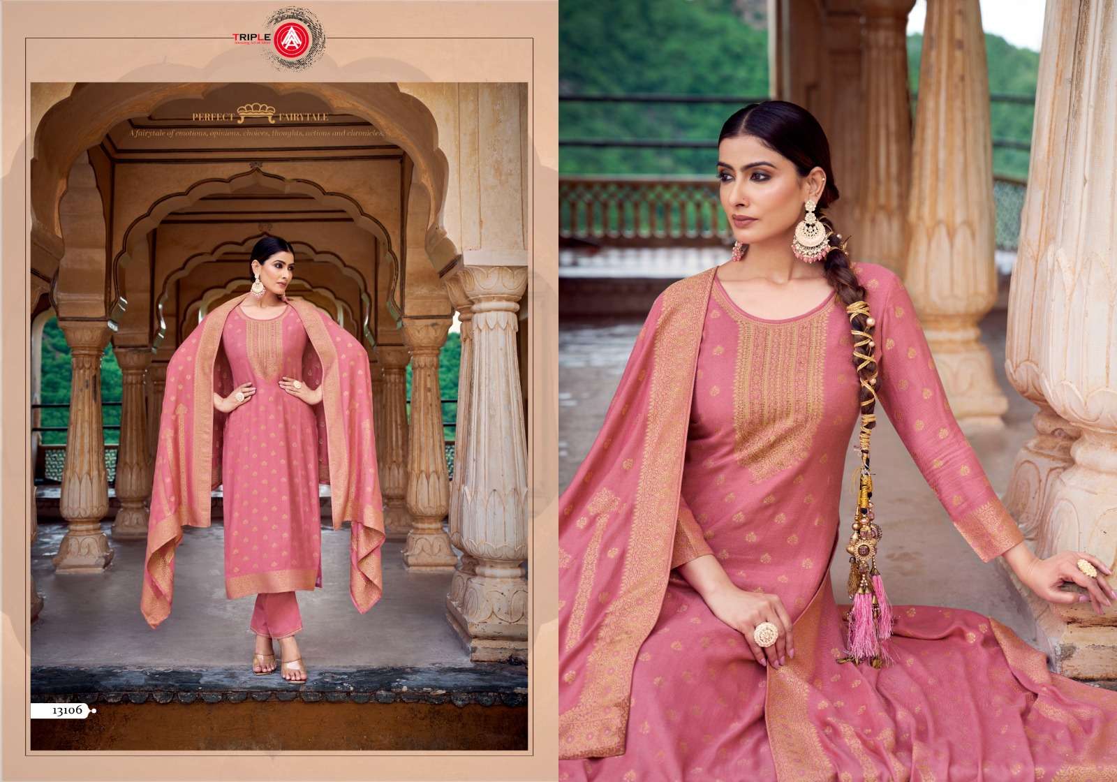 seeshmahal by triple aaa 13101-13106 series exclusive designer salwar kameez catalogue manufacturer surat 