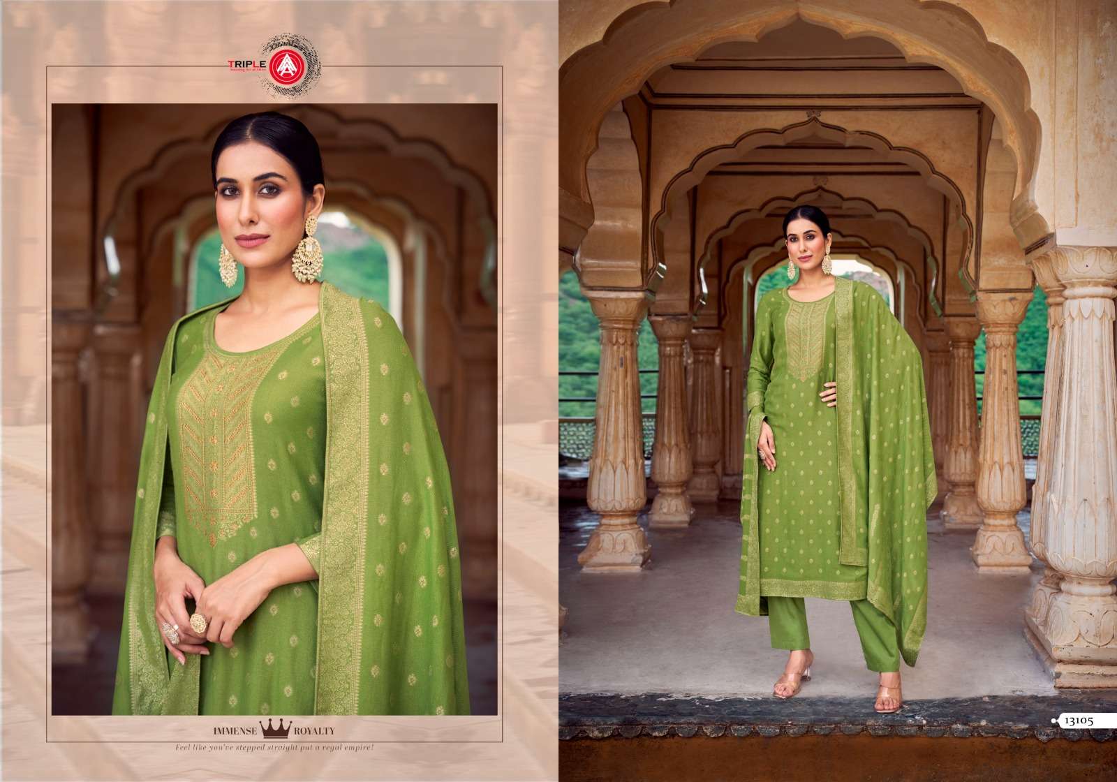 seeshmahal by triple aaa 13101-13106 series exclusive designer salwar kameez catalogue manufacturer surat 