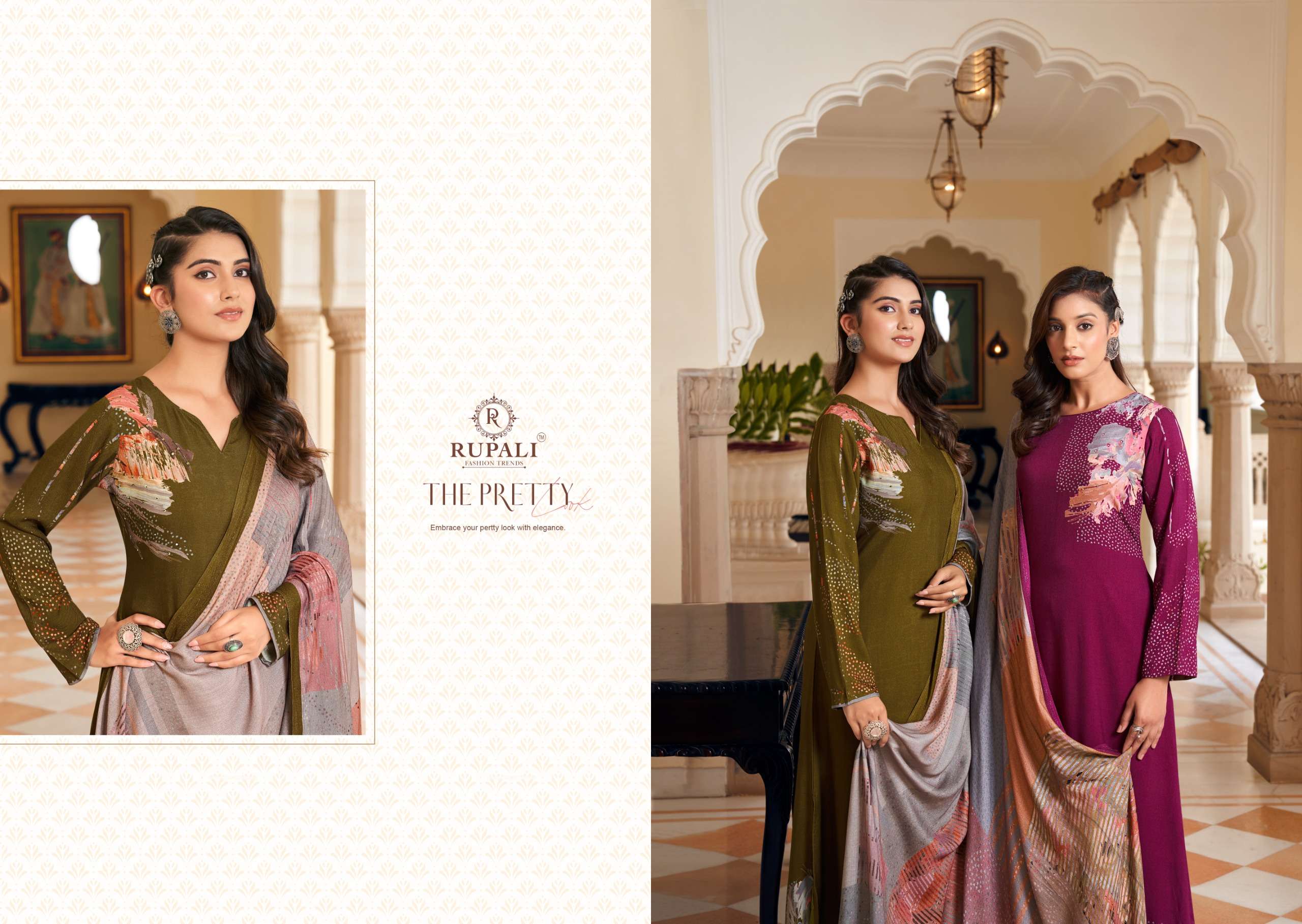 ziya by rupali fashion 5201-5206 series viscose pashmina exclusive salwar suits catalogue buy online surat 