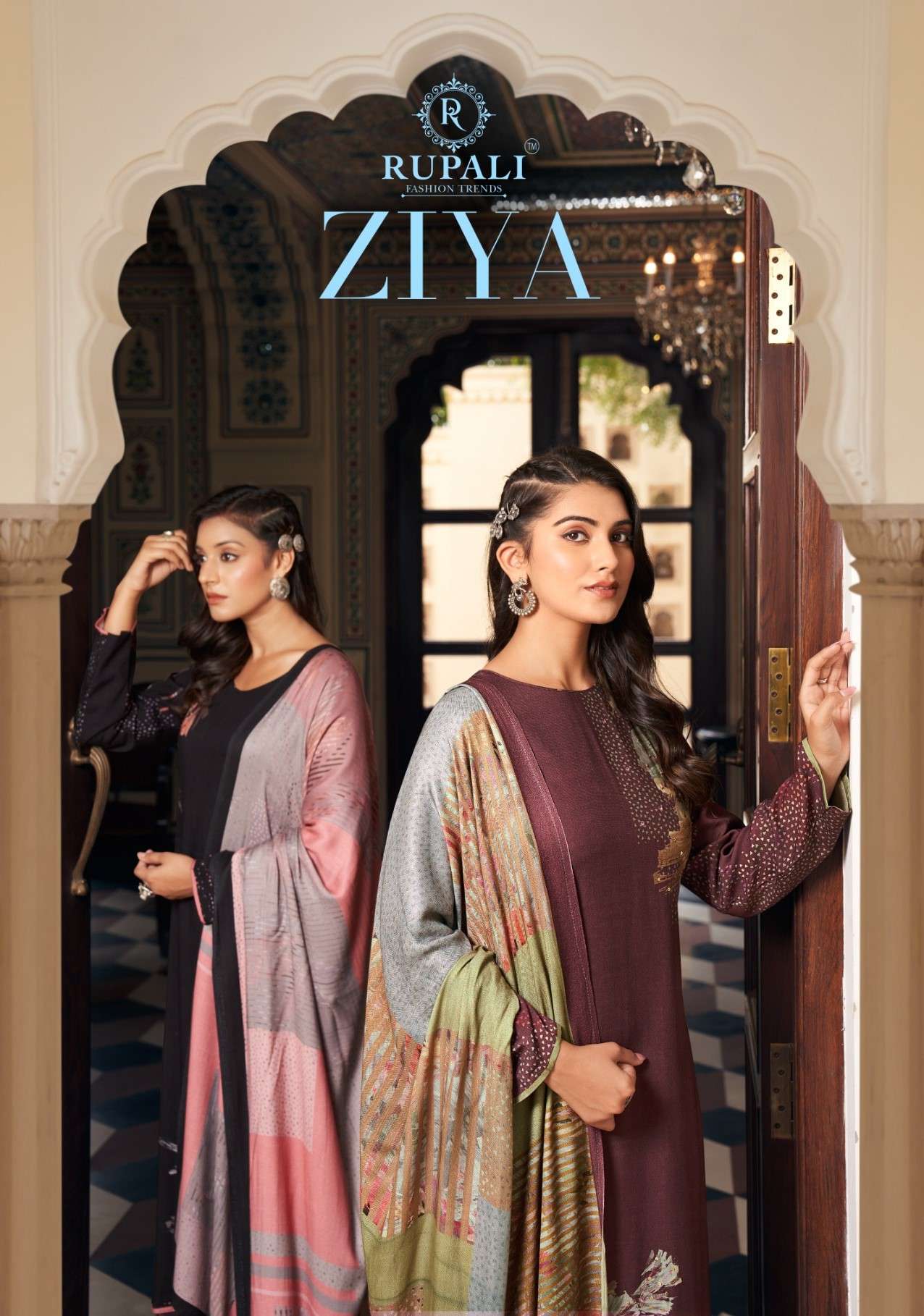ziya by rupali fashion 5201-5206 series viscose pashmina exclusive salwar suits catalogue buy online surat 
